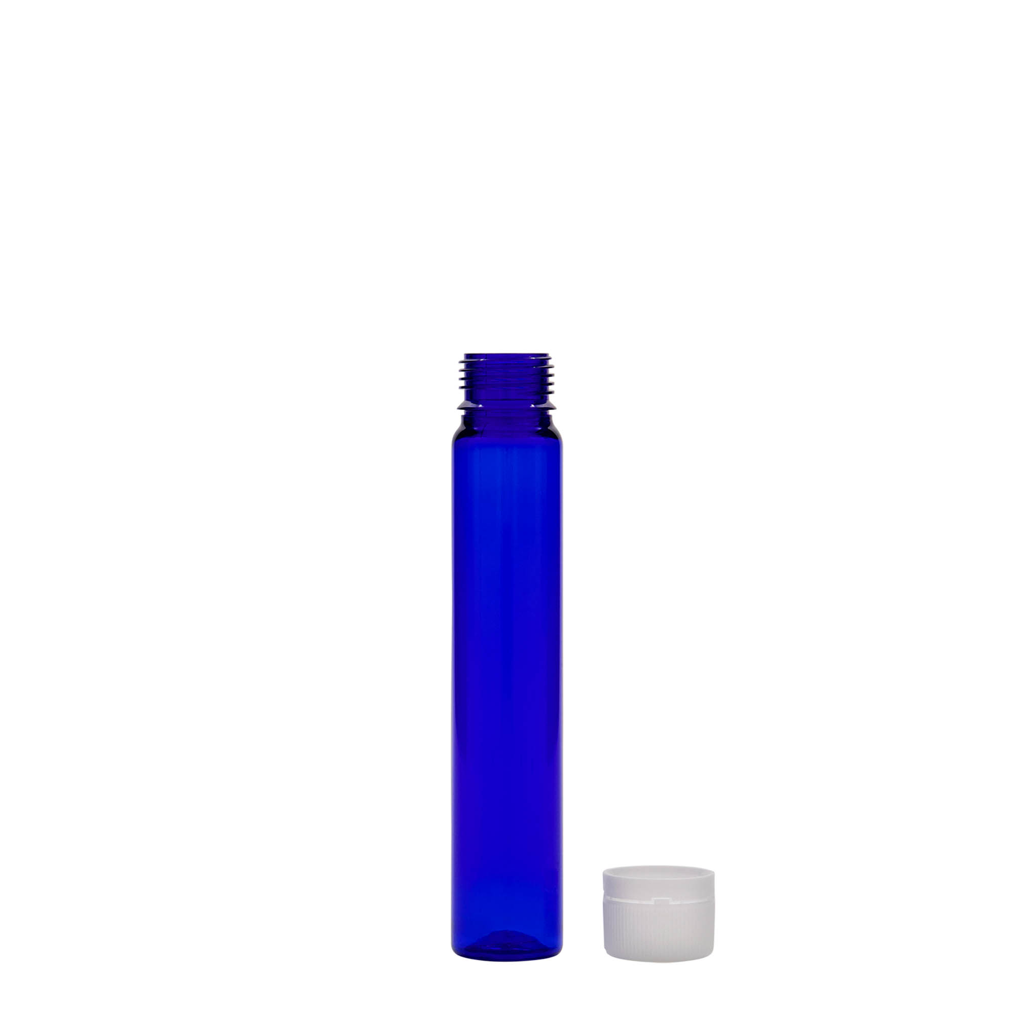 25 ml PET-cev, plastika, kraljevsko modra, odprtina: navojni zamašek 25 ml PET-cev, plastika, kraljevsko modra, odprtina: navojni zamašek