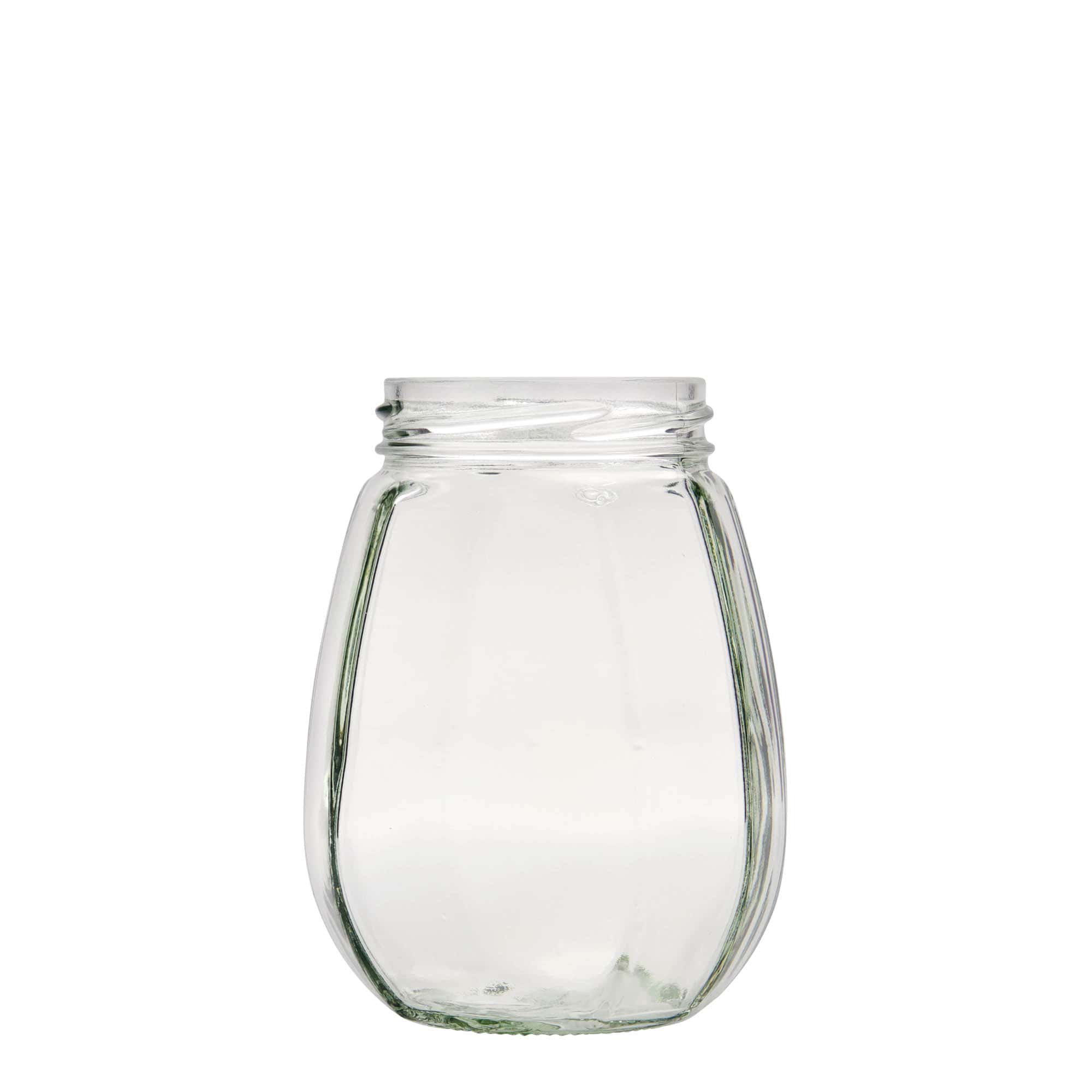 385 ml okrasno steklenica, šestkotna, ustje: Twist-Off (TO 63)