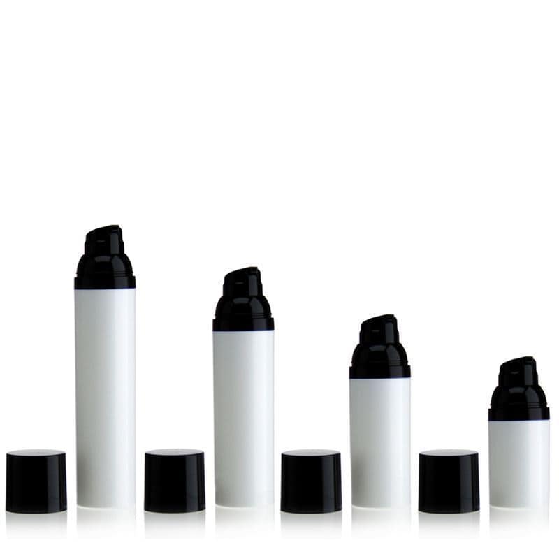 100 ml brezzračni dozirnik »Mezzo«, plastika PP, bela