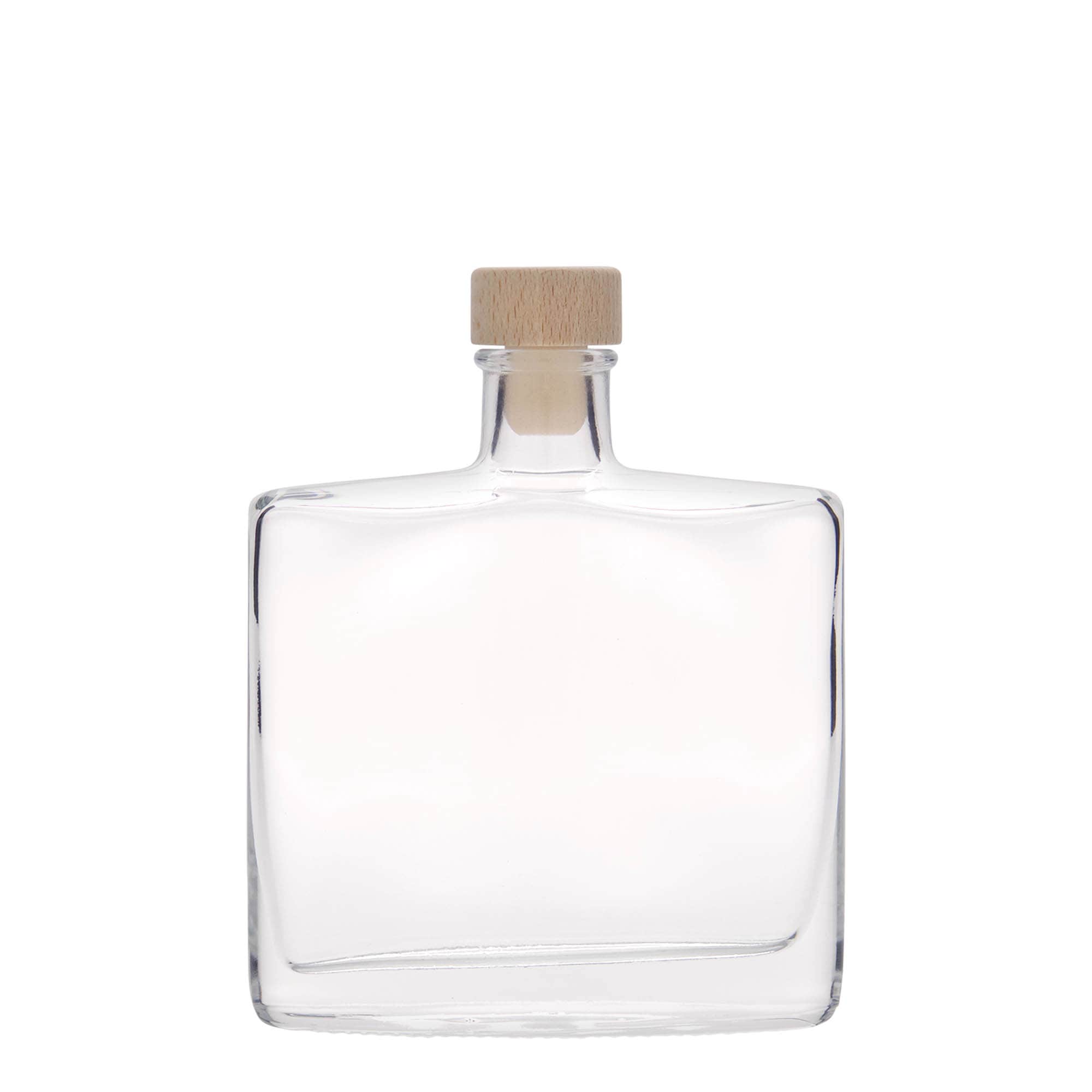 200 ml steklena steklenica »Zorbas«, ovalna, ustje: pluta