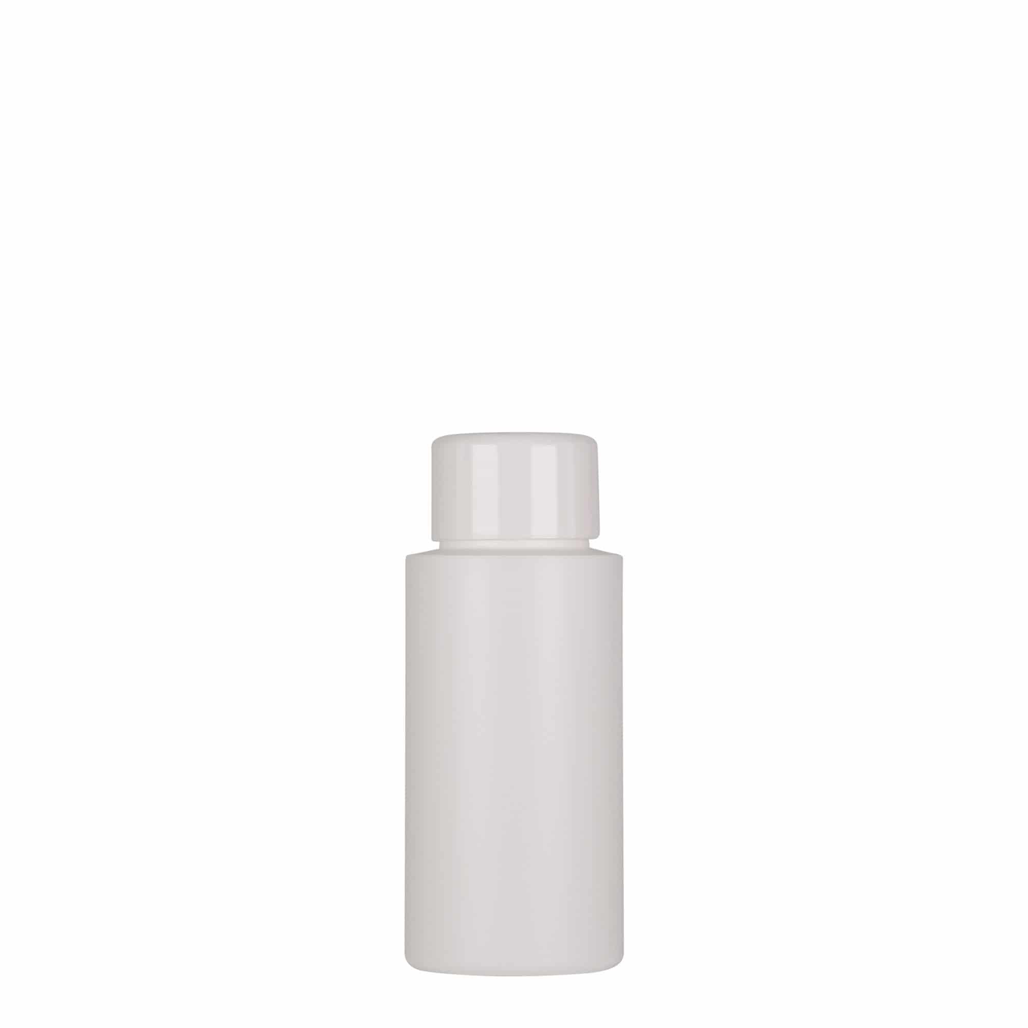 50 ml plastična steklenica »Pipe«, Green HDPE, bela, ustje: GPI 24/410