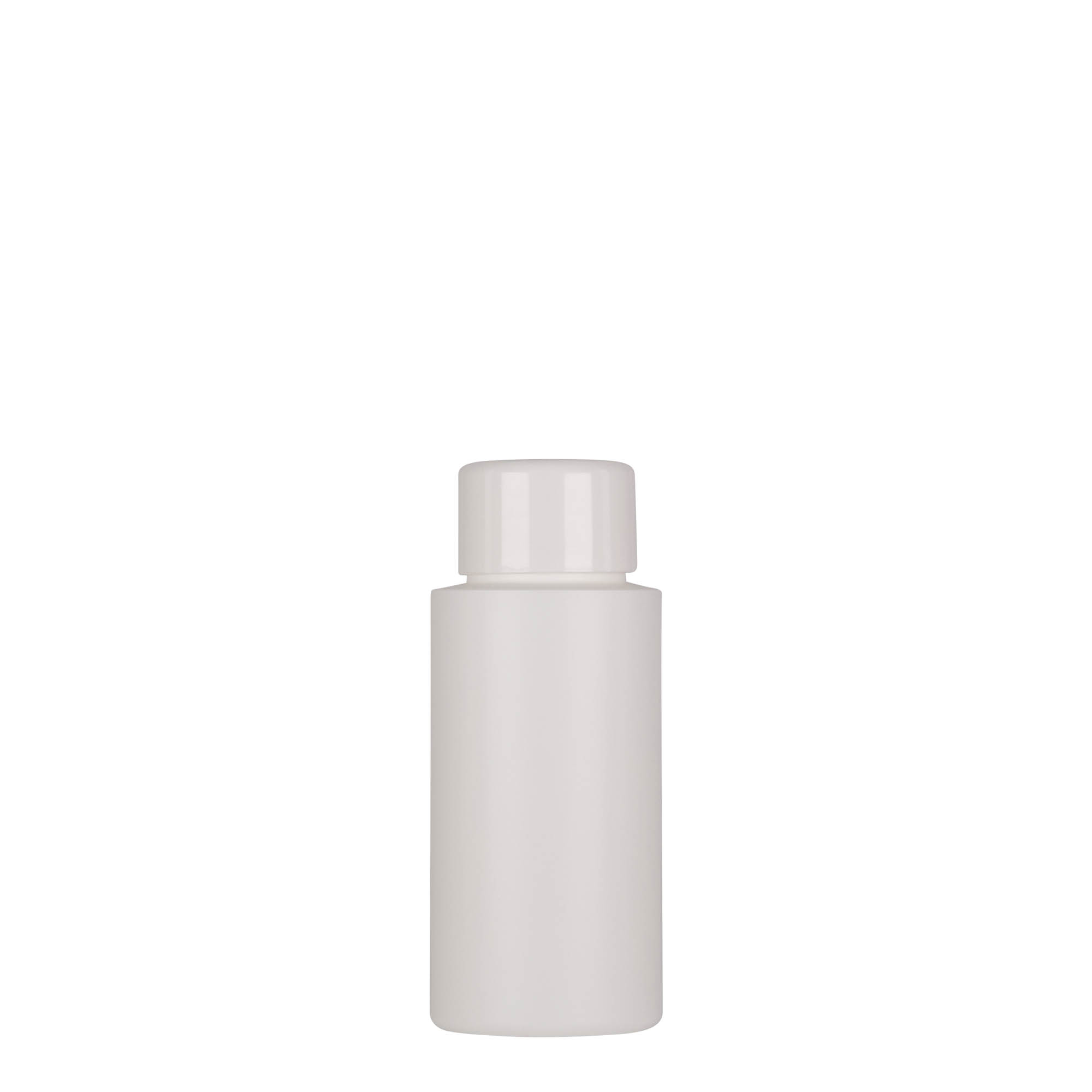 50 ml plastična steklenička 'Pipe', zelen HDPE, bela, odprtina: 24/410