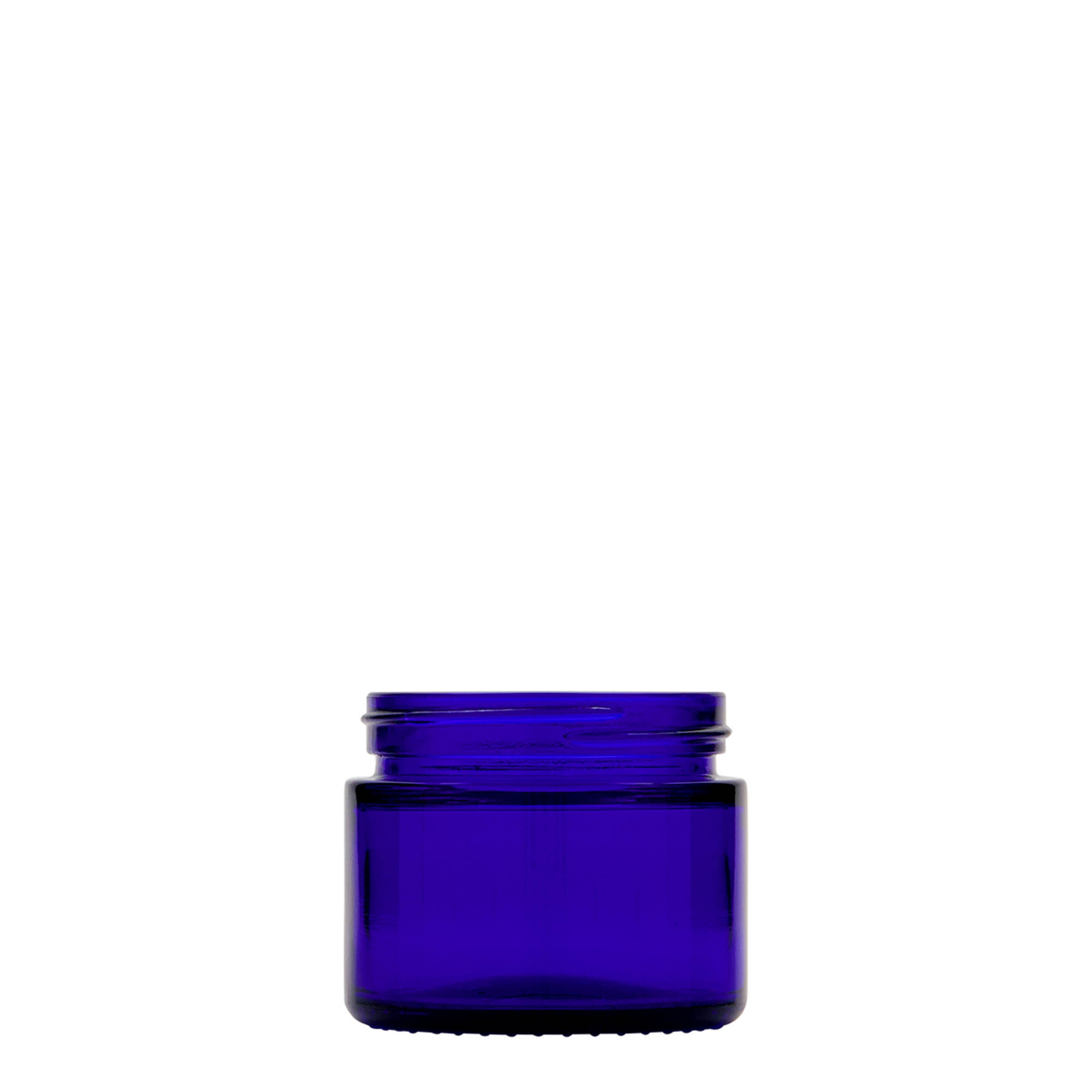 50 ml lonček 'Blue Edition', steklo, kraljevsko modra, odprtina: navojni pokrov 50 ml lonček 'Blue Edition', steklo, kraljevsko modra, odprtina: navojni pokrov