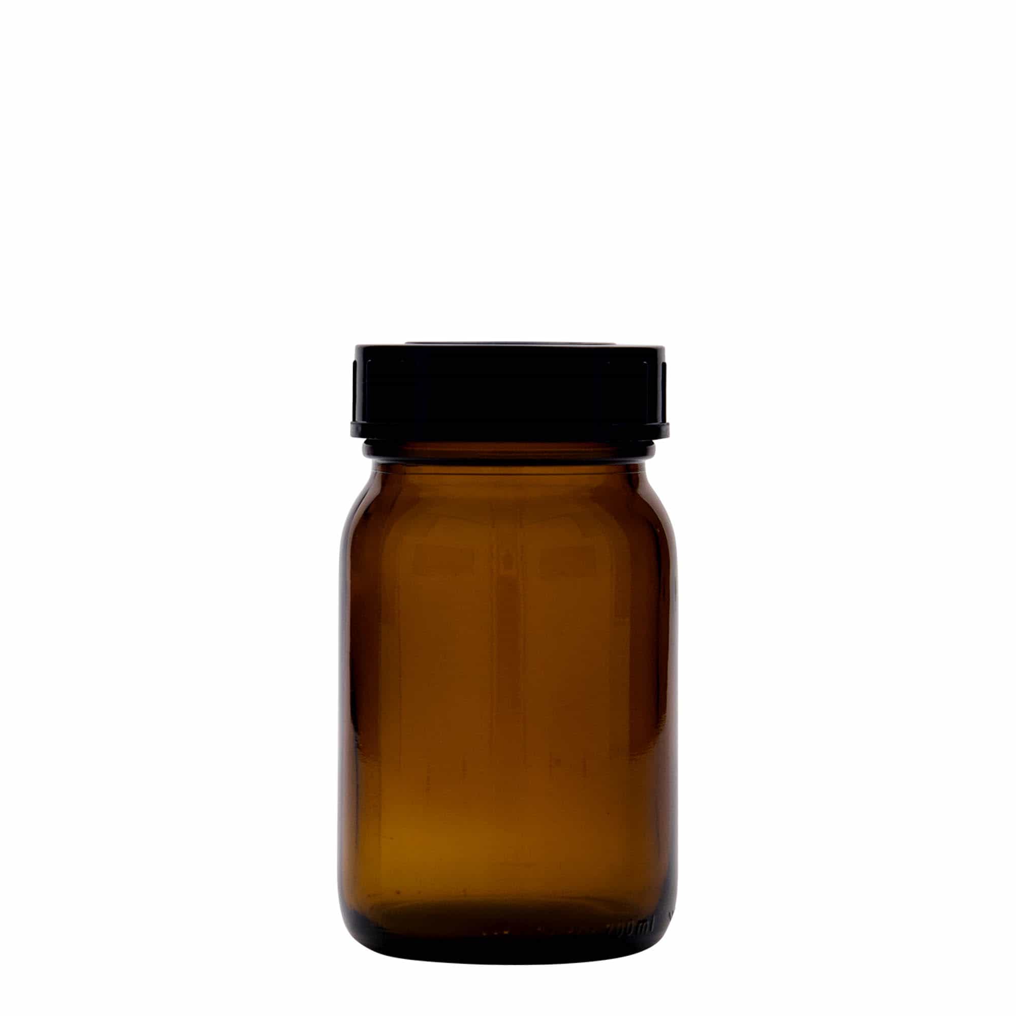 200 ml steklenica z dolgim grlom, rjava, ustje: DIN 55