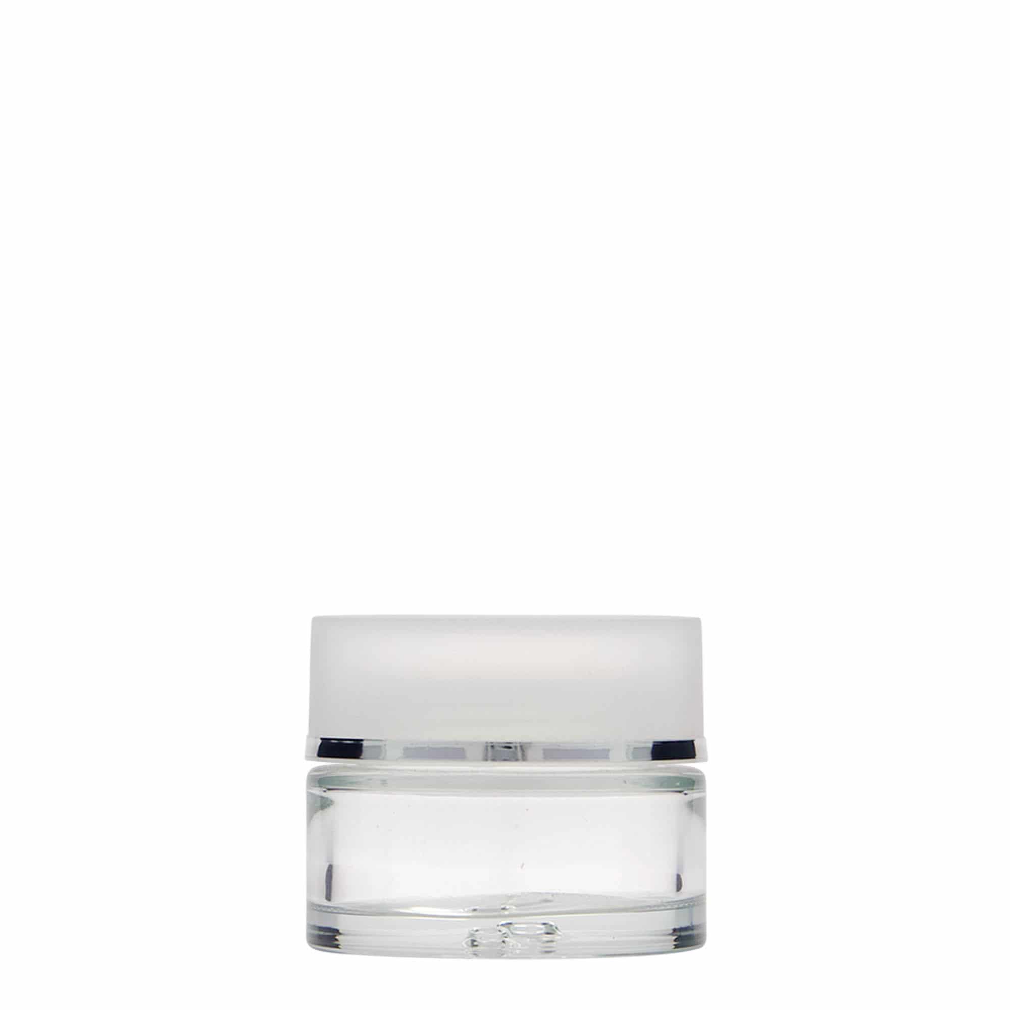 30 ml lonček »Clear Edition«, steklo, ustje: navojni zamašek