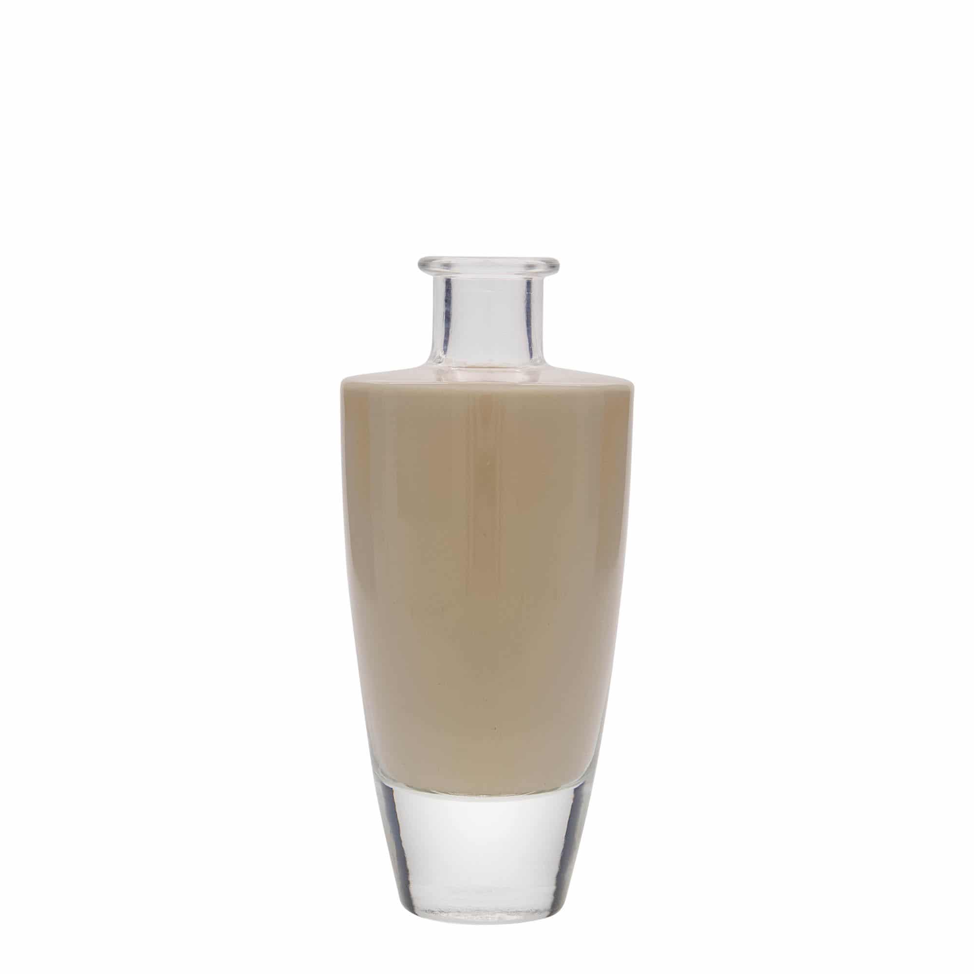 200 ml steklena steklenica »Vanessa«, ovalna, ustje: pluta