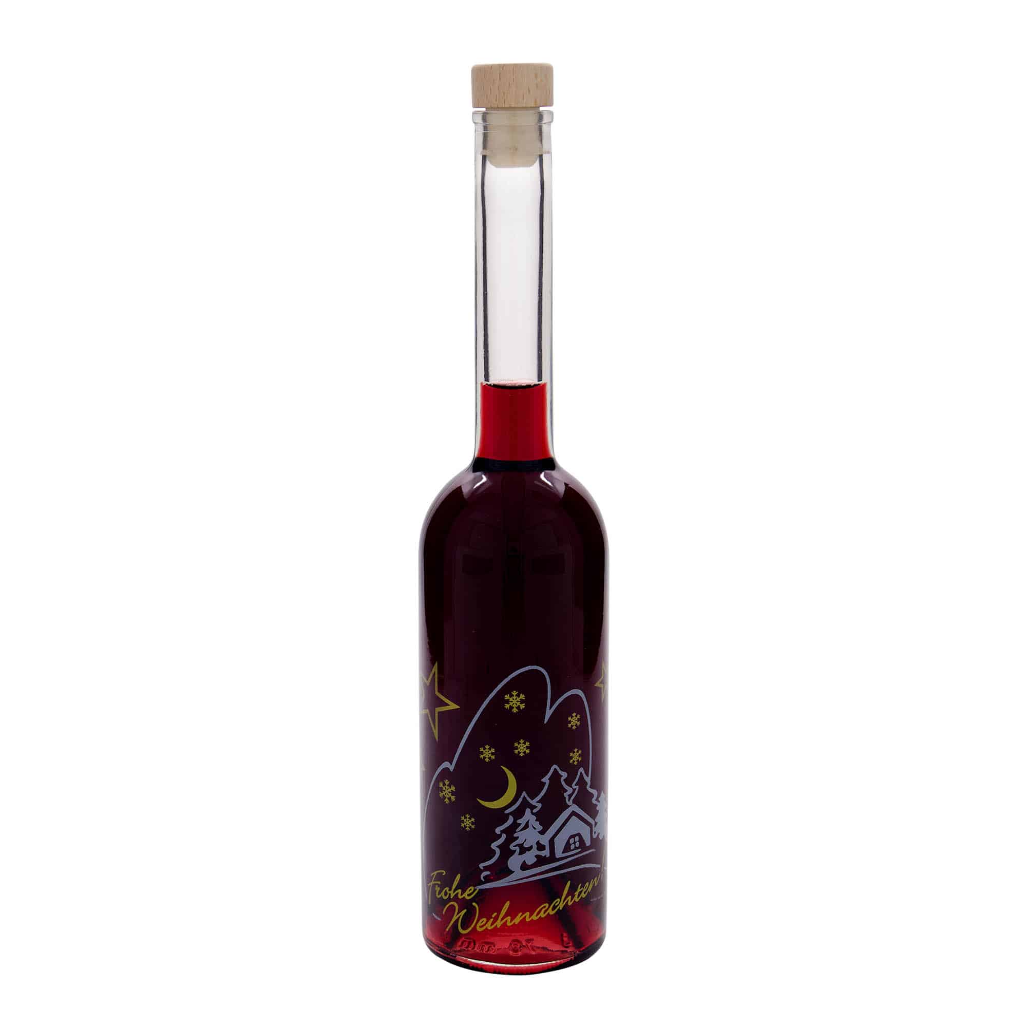 500 ml steklenica 'Opera', motiv: božična idila, odprtina: pluta