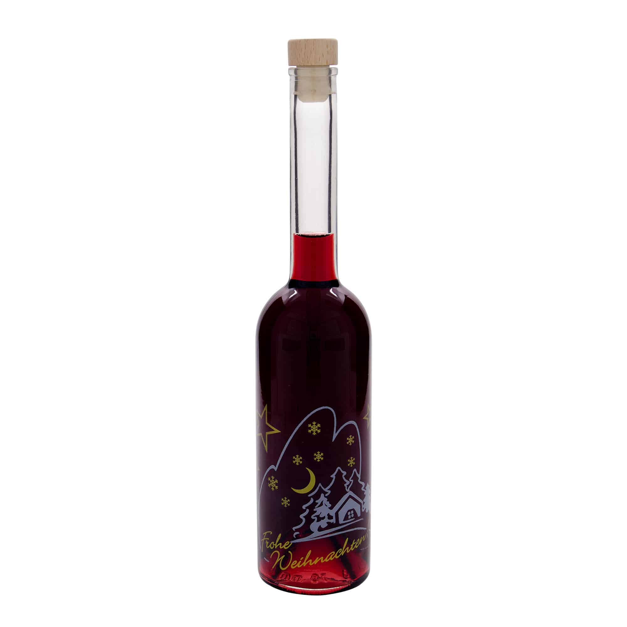 500 ml steklenica 'Opera', motiv: božična idila, odprtina: pluta