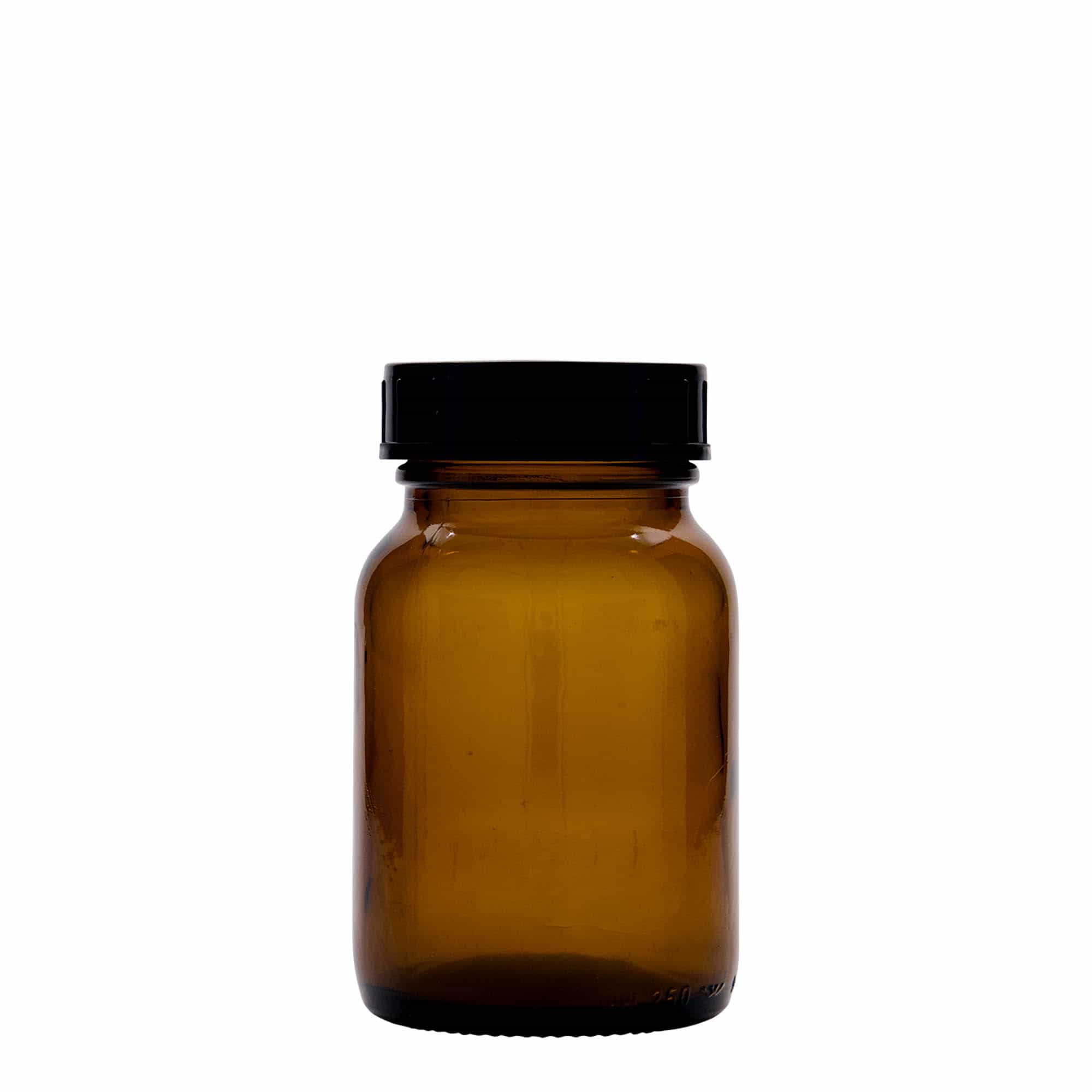 250 ml steklenica z dolgim grlom, rjava, ustje: DIN 55