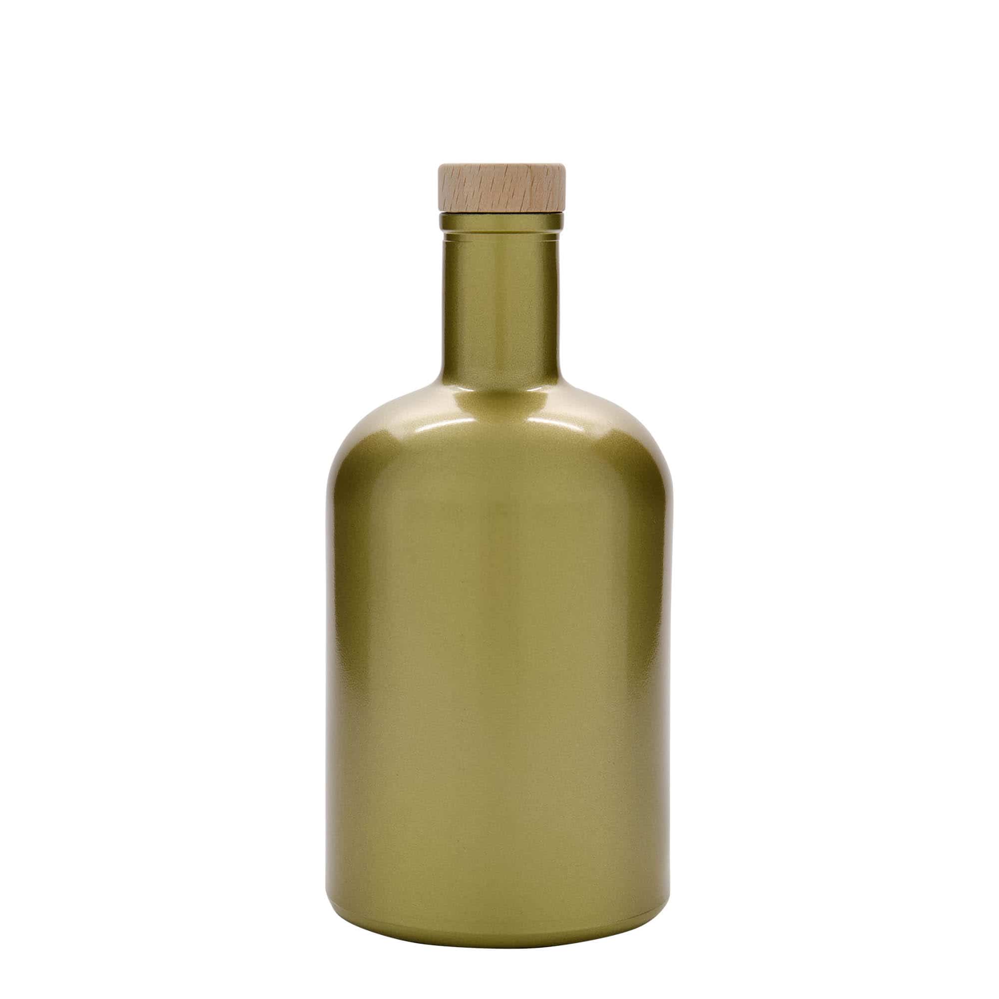 700 ml steklena steklenica »Gerardino«, zlata, ustje: pluta
