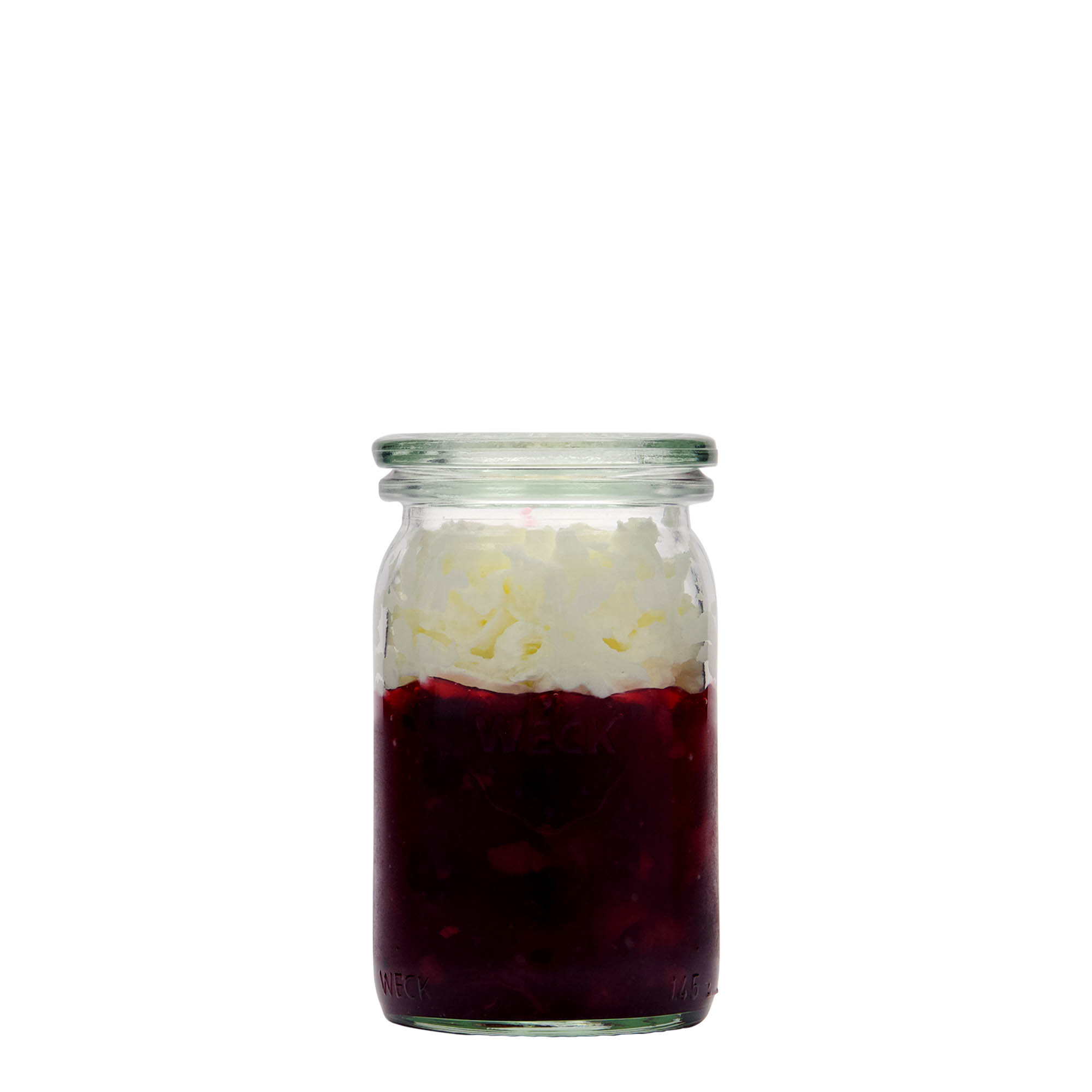 145 ml WECK-valjasta steklenica, odprtina: okrogla roba 145 ml WECK-valjasta steklenica, odprtina: okrogla roba
