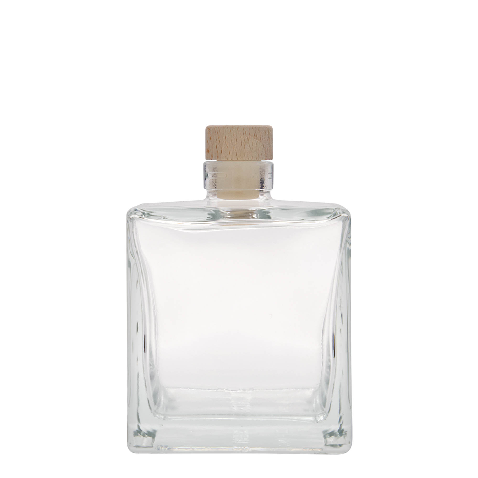 500 ml steklenica 'Cube', kvadratna, odprtina: pluta 500 ml steklenica 'Cube', kvadratna, odprtina: pluta