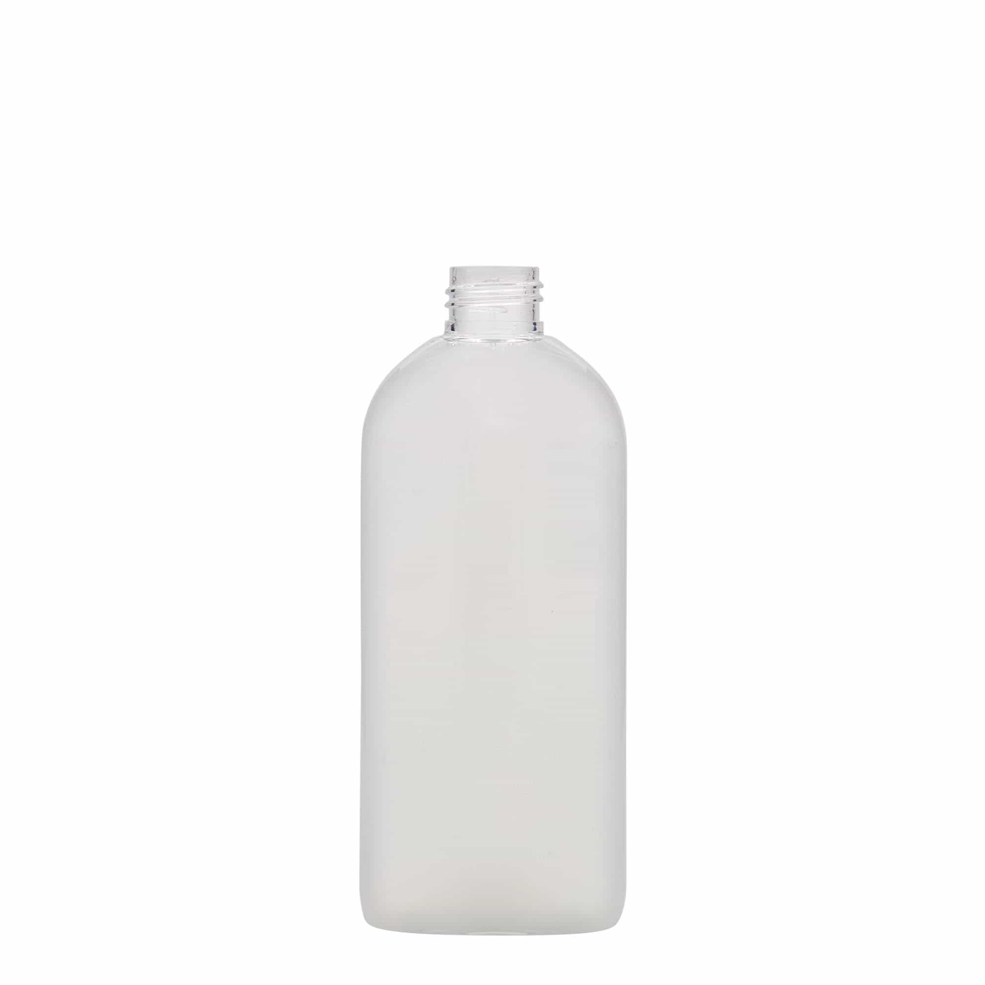 250 ml steklenica iz PET plastike »Iris«, ovalna, plastika, ustje: GPI 24/410