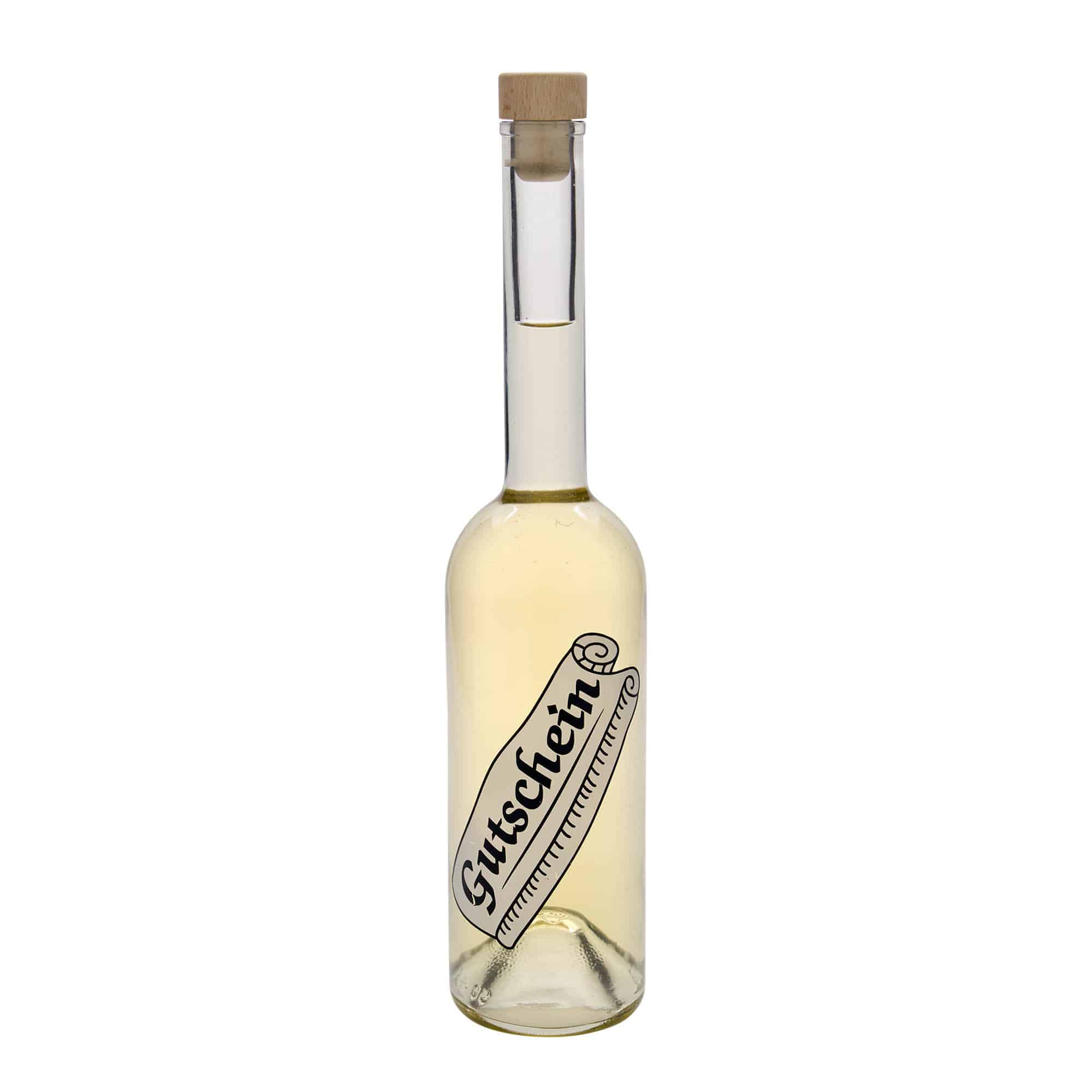 500 ml steklenica 'Opera', motiv: darilni bon, odprtina: pluta