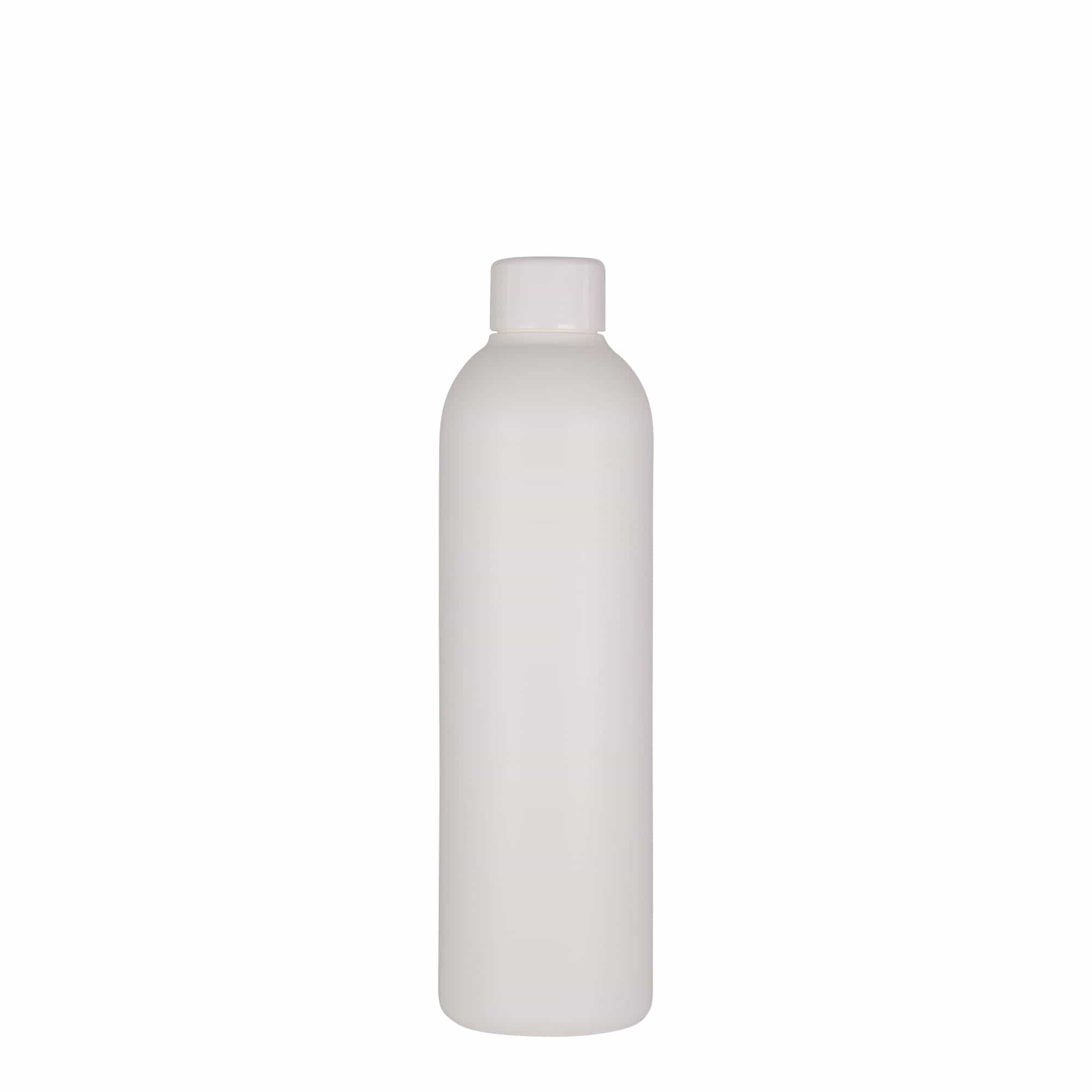 250 ml plastična steklenička 'Tuffy', HDPE, bela, odprtina: 24/410