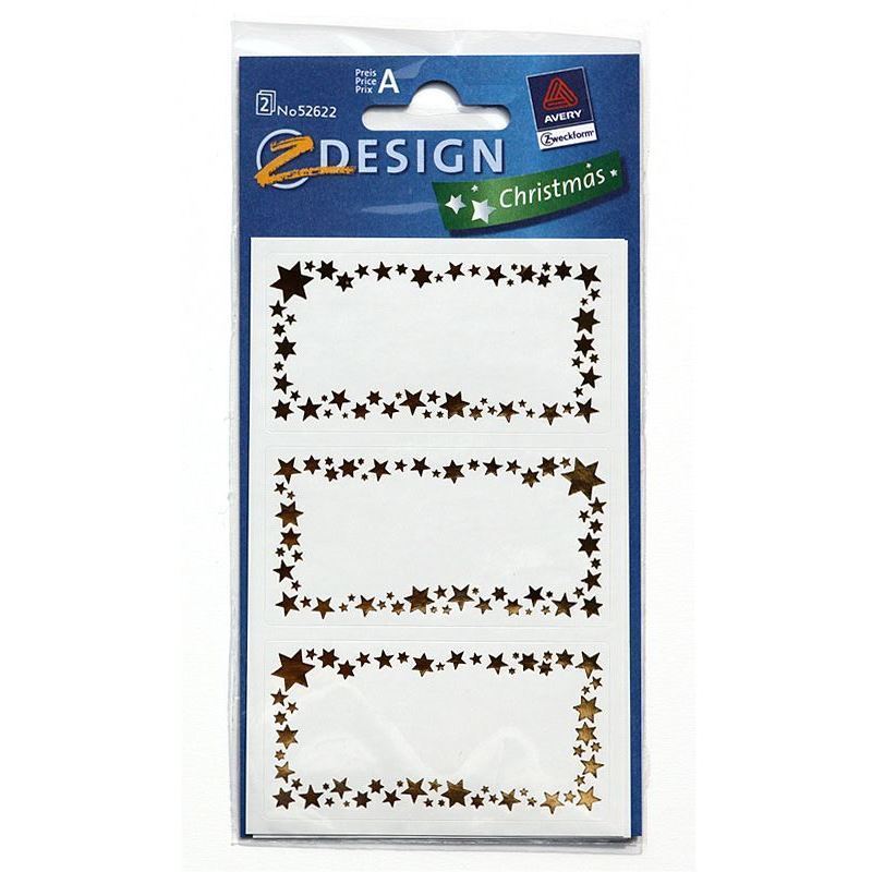 Zweckform etikete 'Zvezdni okvir', papir, zlata Zweckform etikete 'Zvezdni okvir', papir, zlata