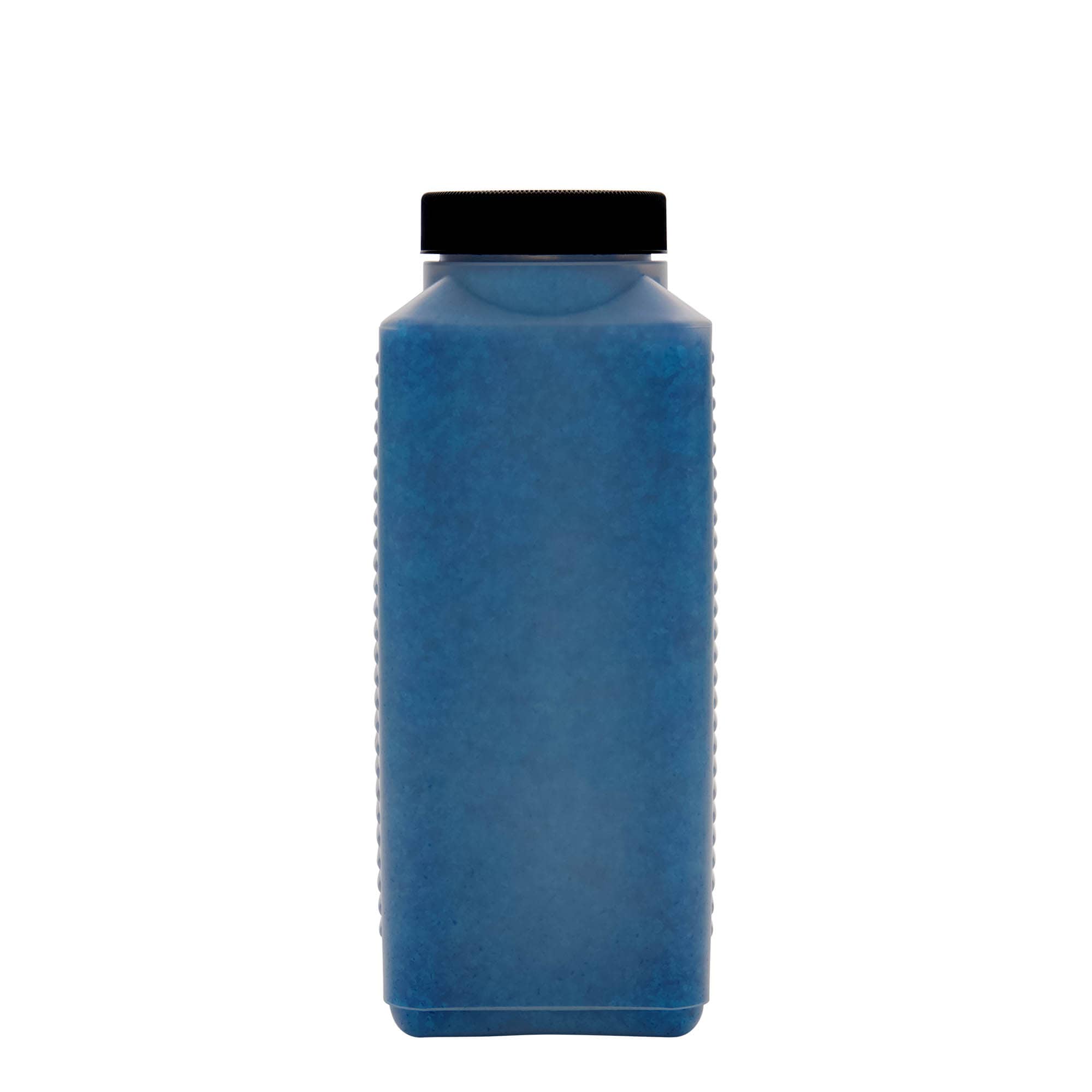 1.000 ml steklenica z širokim vratom, pravokotna, HDPE-plastika, naravna, odprtina: DIN 60 EPE