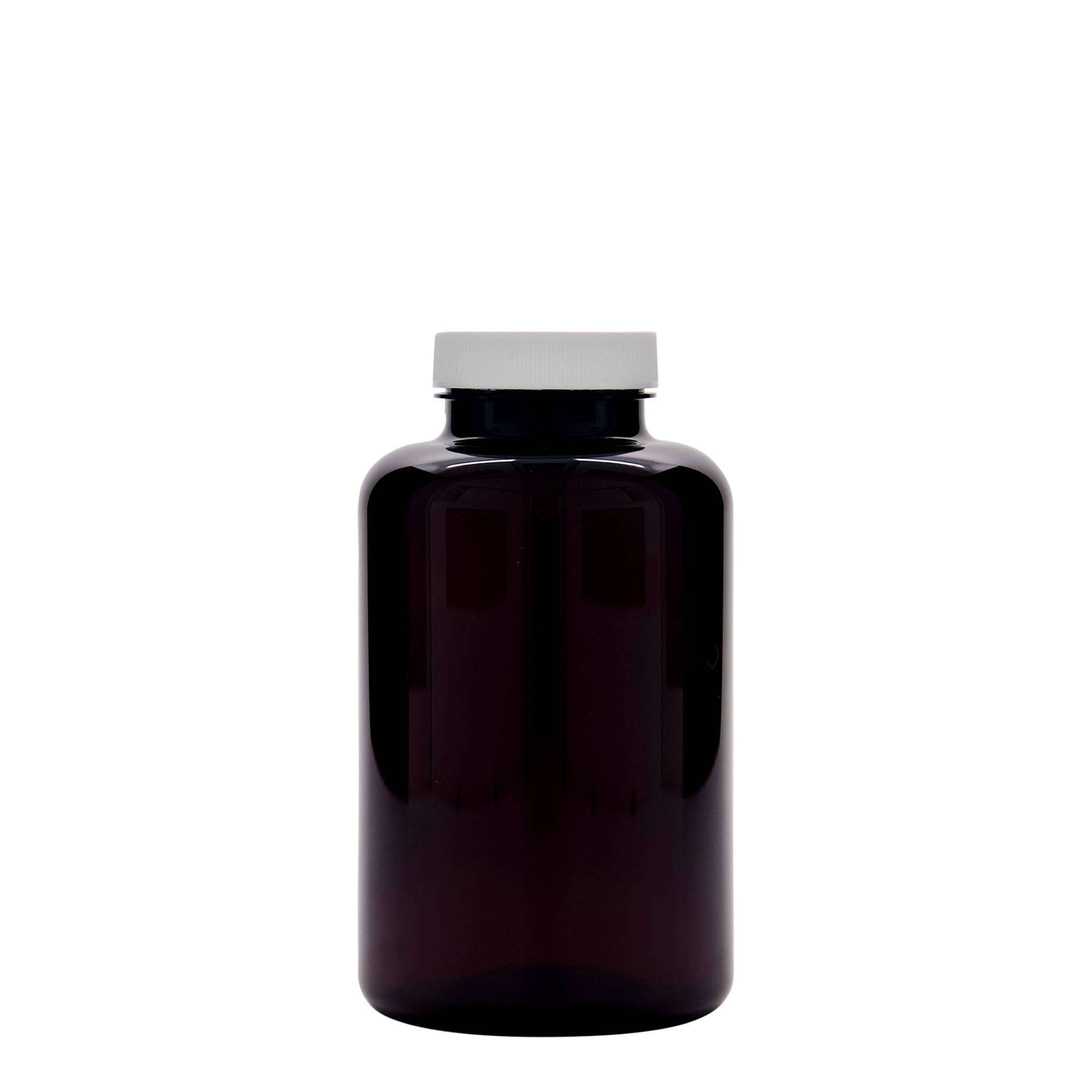 500 ml pakirna posodica PET, plastika, rjava, ustje: GPI 45/400