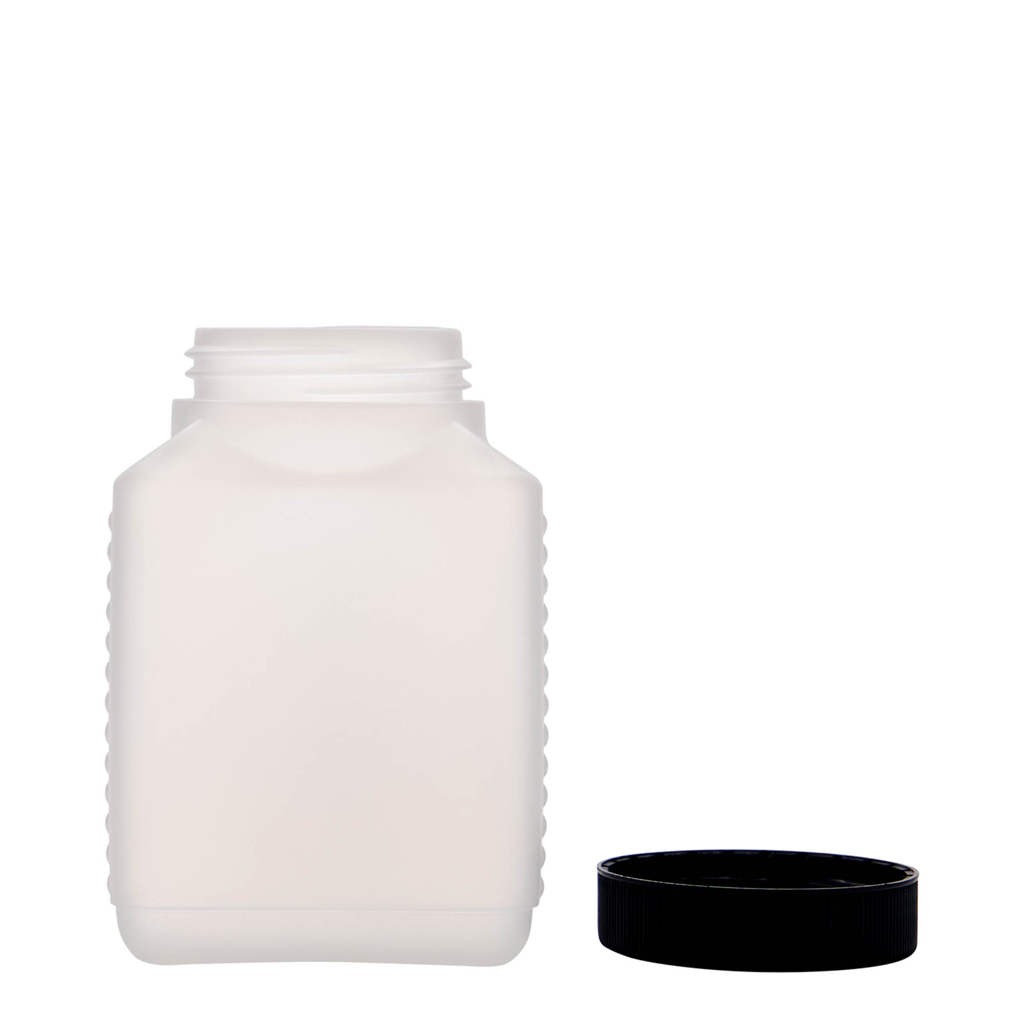 500 ml steklenica z širokim vratom, pravokotna, HDPE-plastika, naravna, odprtina: DIN 60 EPE 500 ml steklenica z širokim vratom, pravokotna, HDPE-plastika, naravna, odprtina: DIN 60 EPE