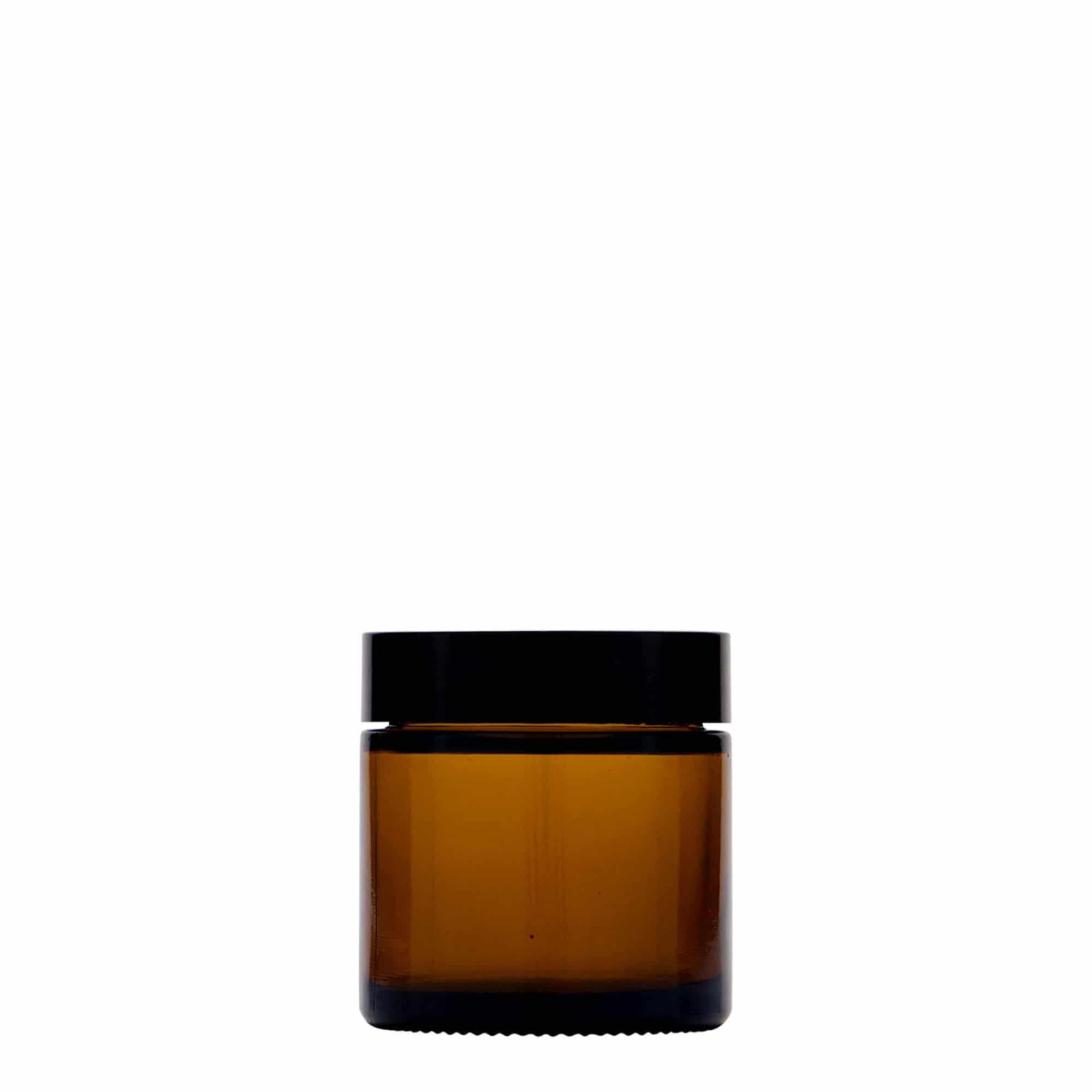 60 ml kozarec 'Brown Line', steklo, rjavo, odprtina: navojni zamašek