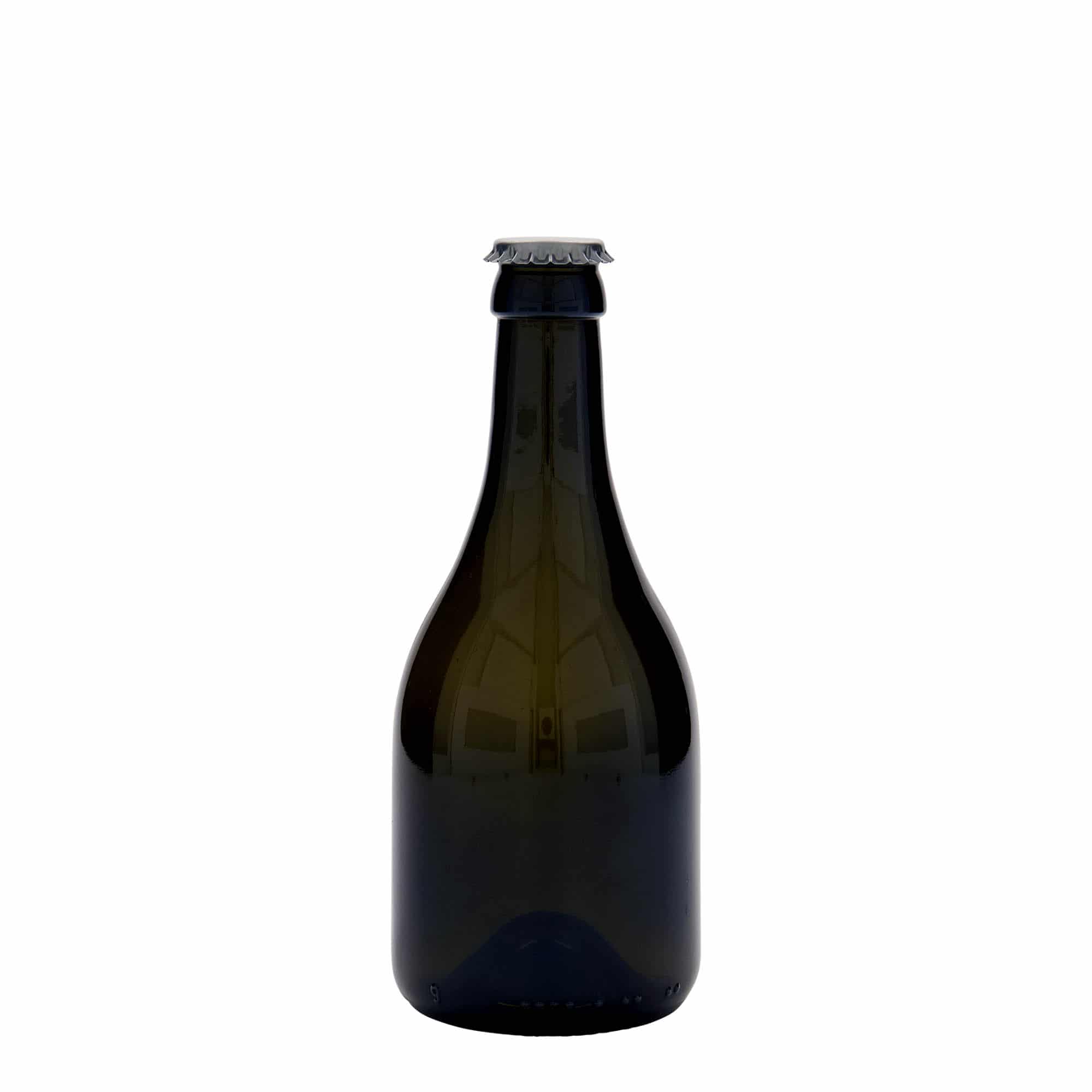 330 ml steklenica za pivo »Horta«, steklo, antično zelena, ustje: kronski zamašek