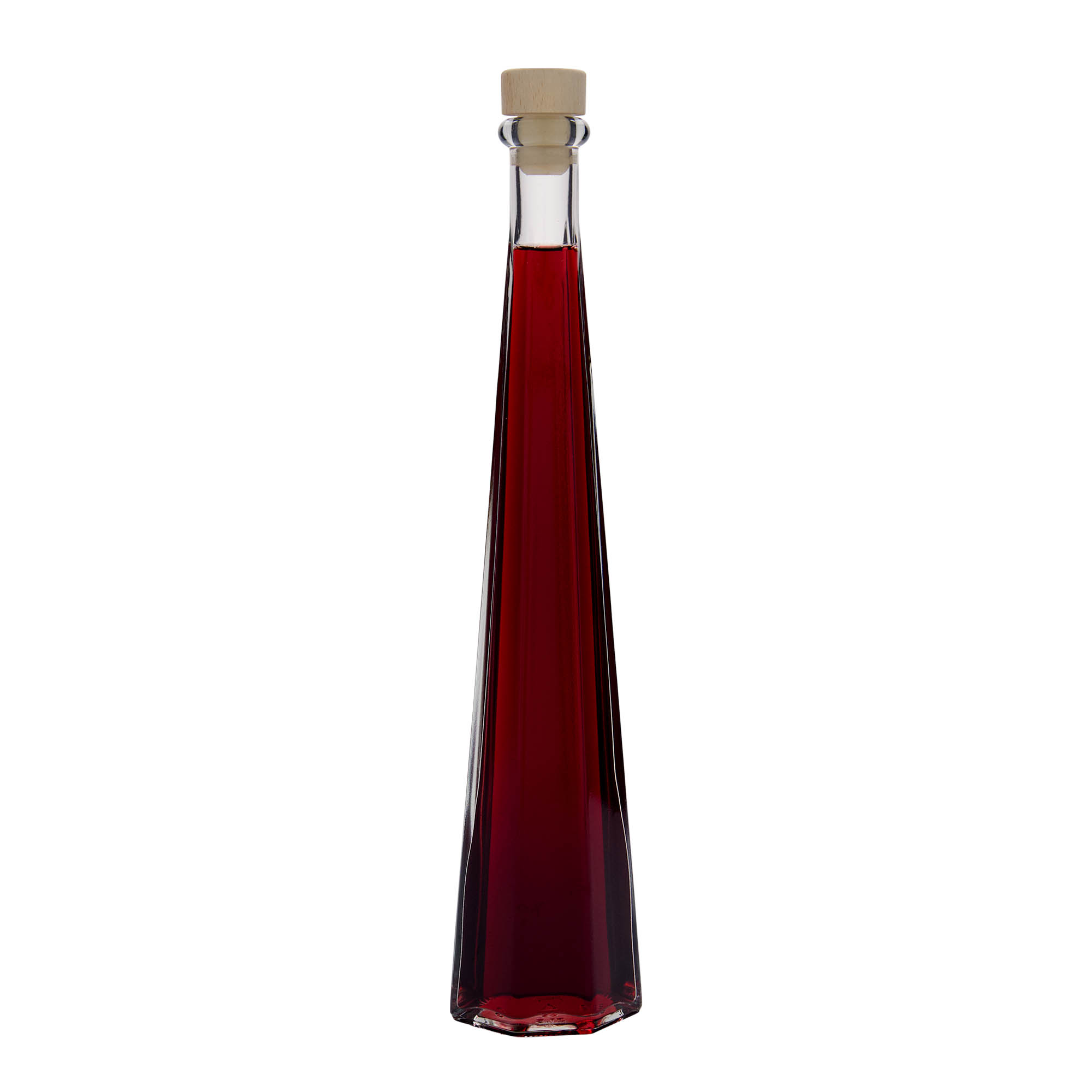 200 ml steklenica 'Dama Sexta', šestkotna, odprtina: zamašek 200 ml steklenica 'Dama Sexta', šestkotna, odprtina: zamašek