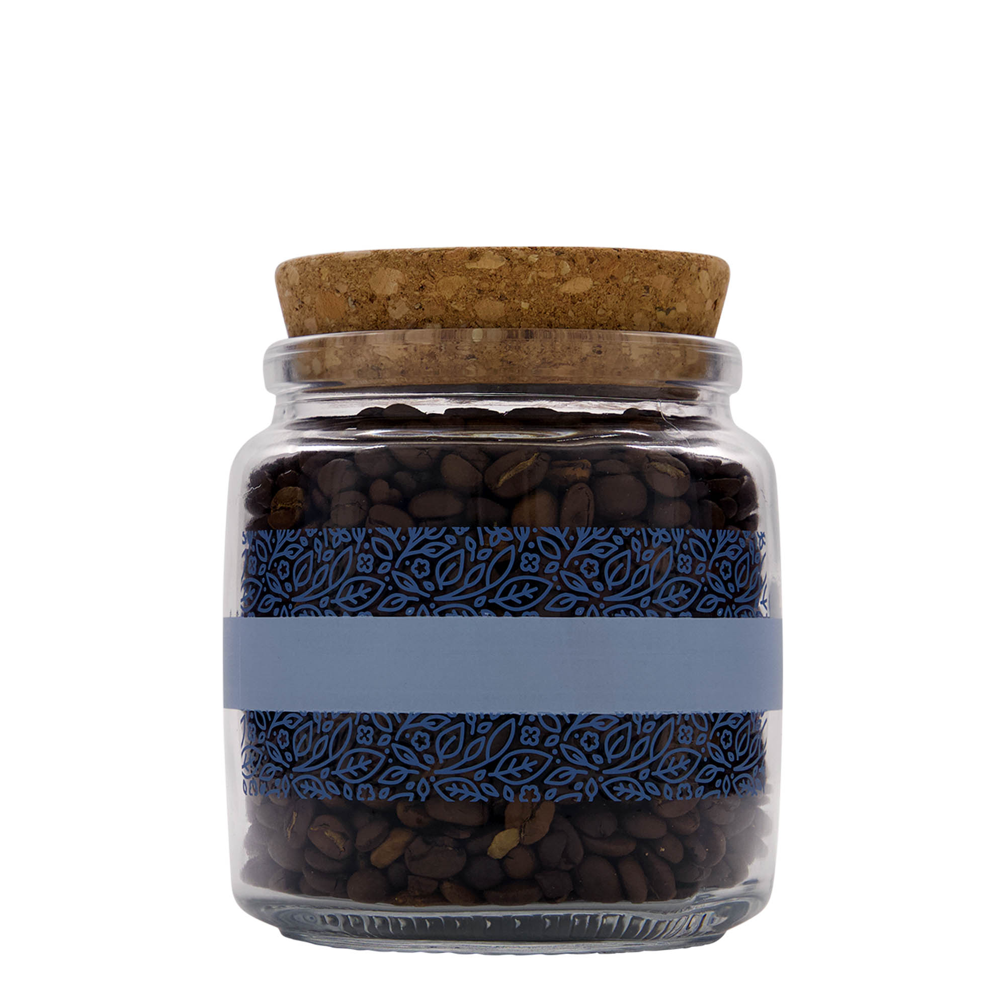 750 ml zamašek iz plute 'Giara', motiv: Naturalmente blu, odprtina: pluta