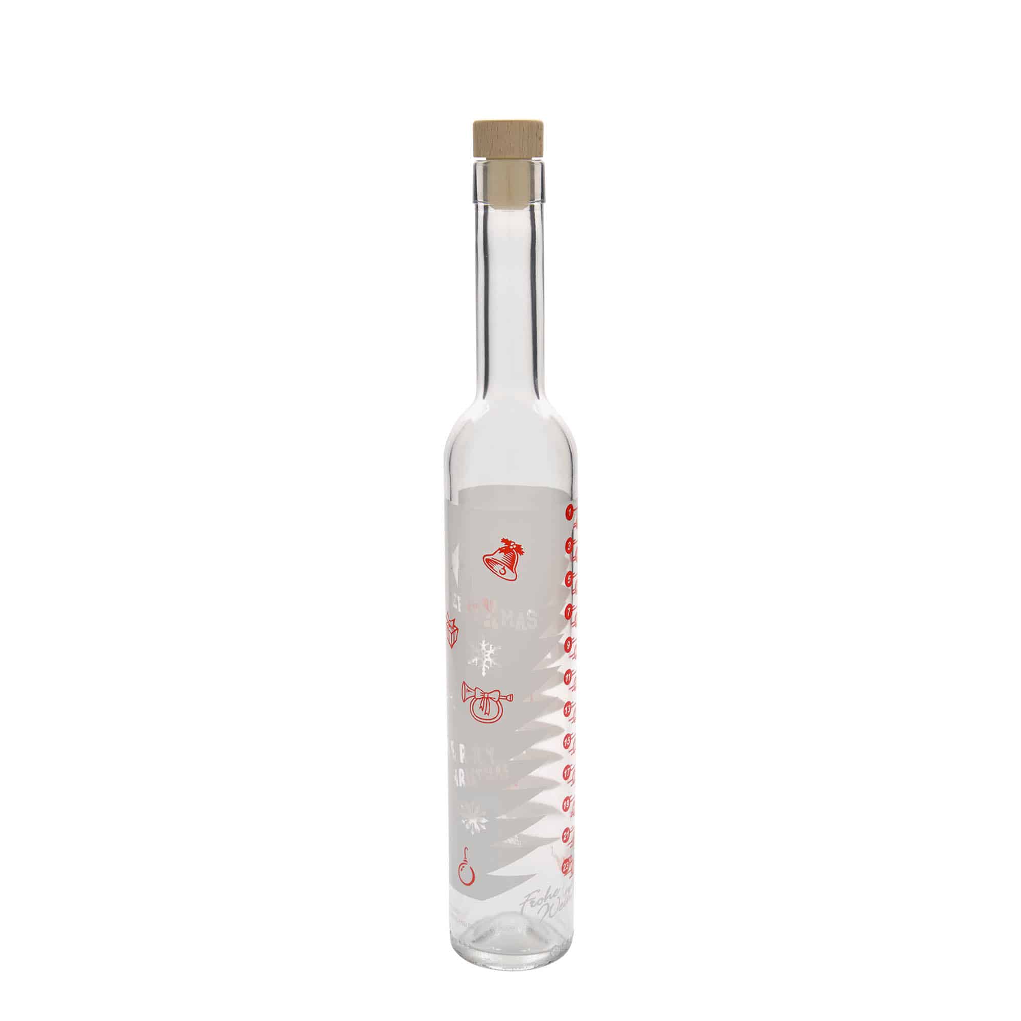 500 ml steklena steklenica Maximo potiskana »Adventni koledar«, ustje: pluta