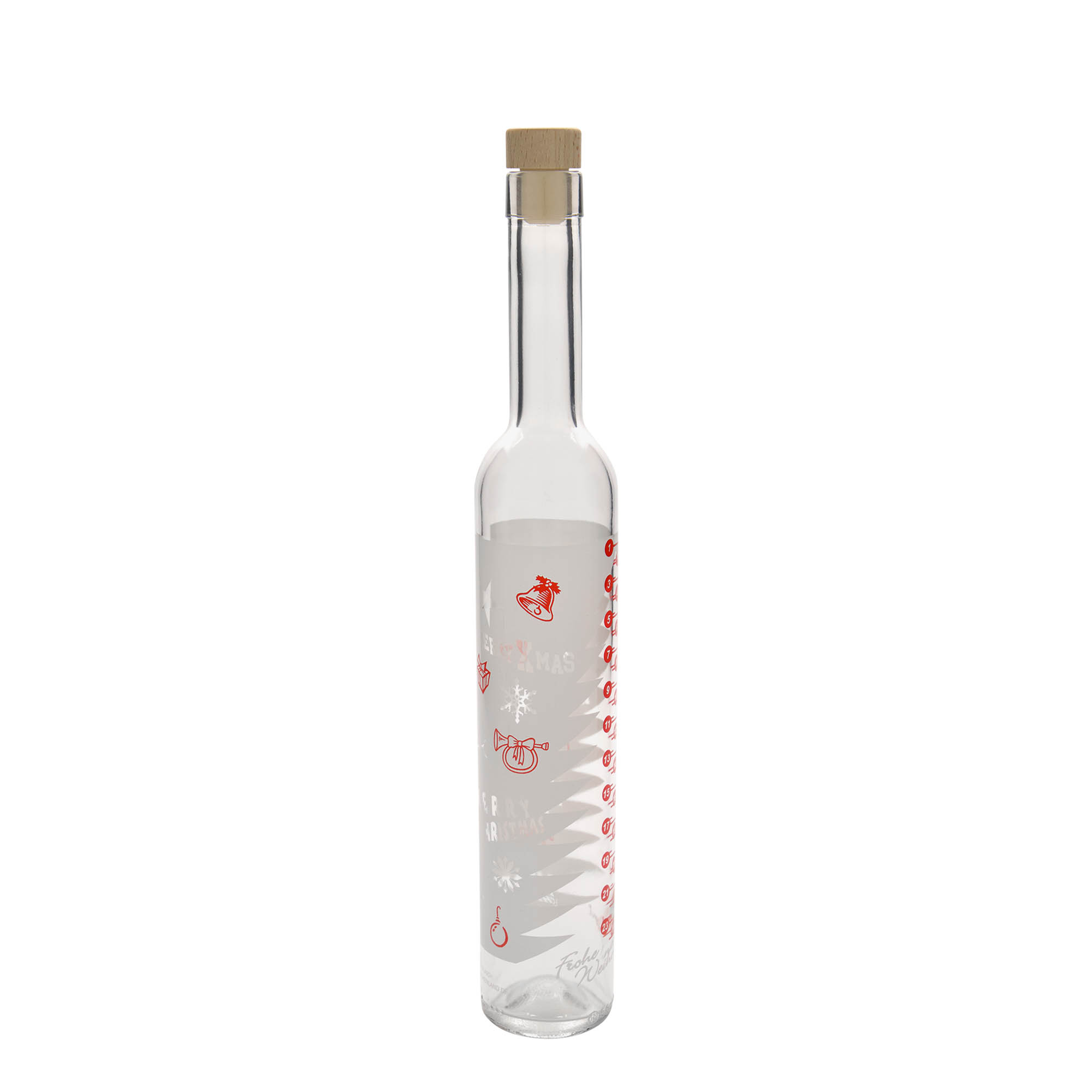 500 ml steklenica Maximo z natiskom 'Adventni koledar', odprtina: pluta 500 ml steklenica Maximo z natiskom 'Adventni koledar', odprtina: pluta