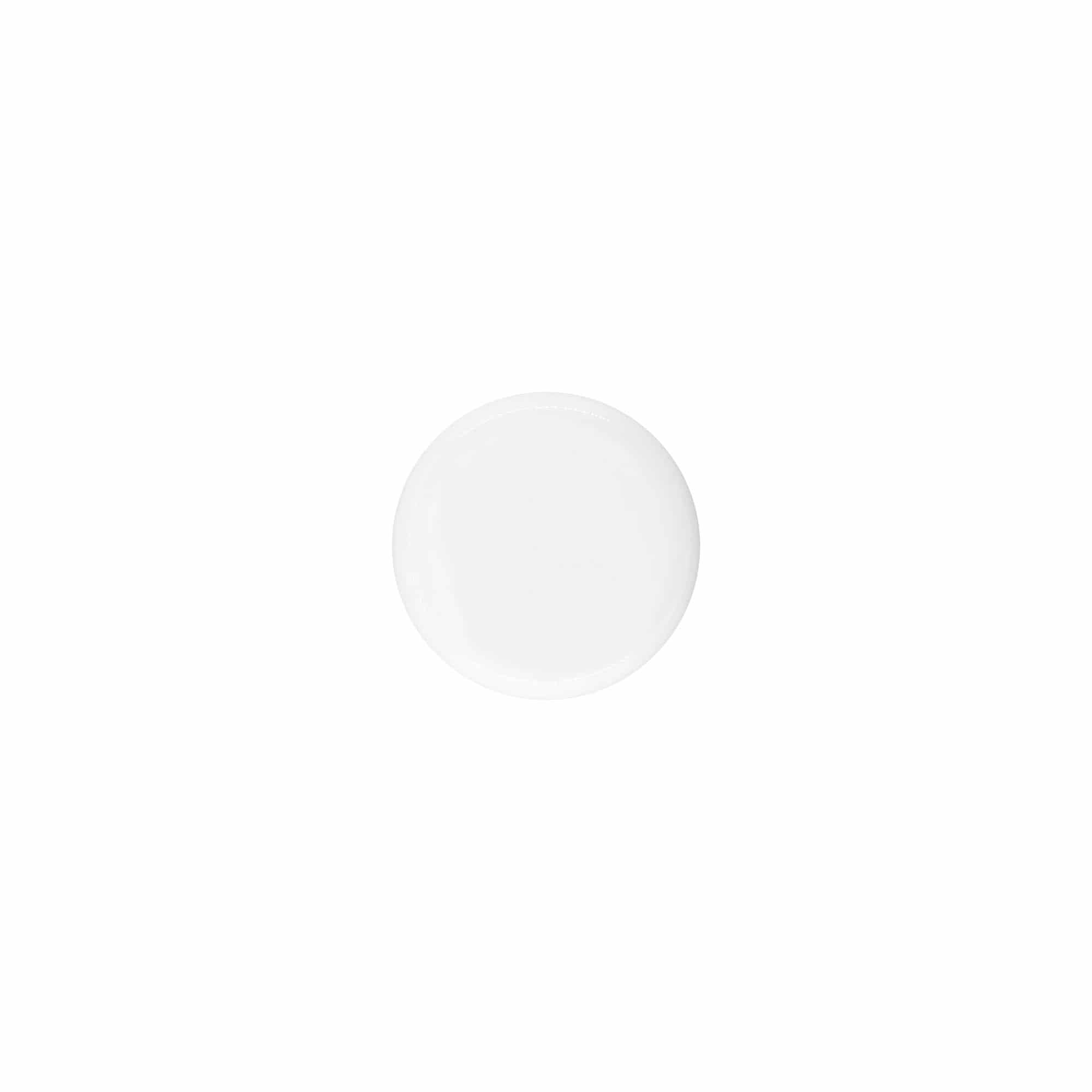 Zavrtni pokrov za 15 ml 'Bianca', PP-plastika, bel
