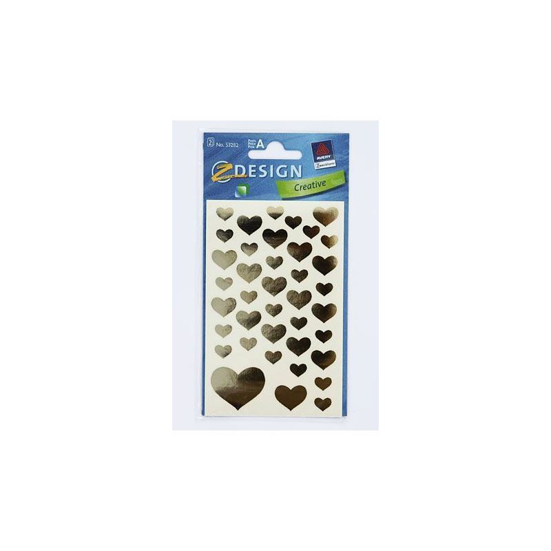 Zweckform nalepke 'Srca', papir, zlata Zweckform nalepke 'Srca', papir, zlata