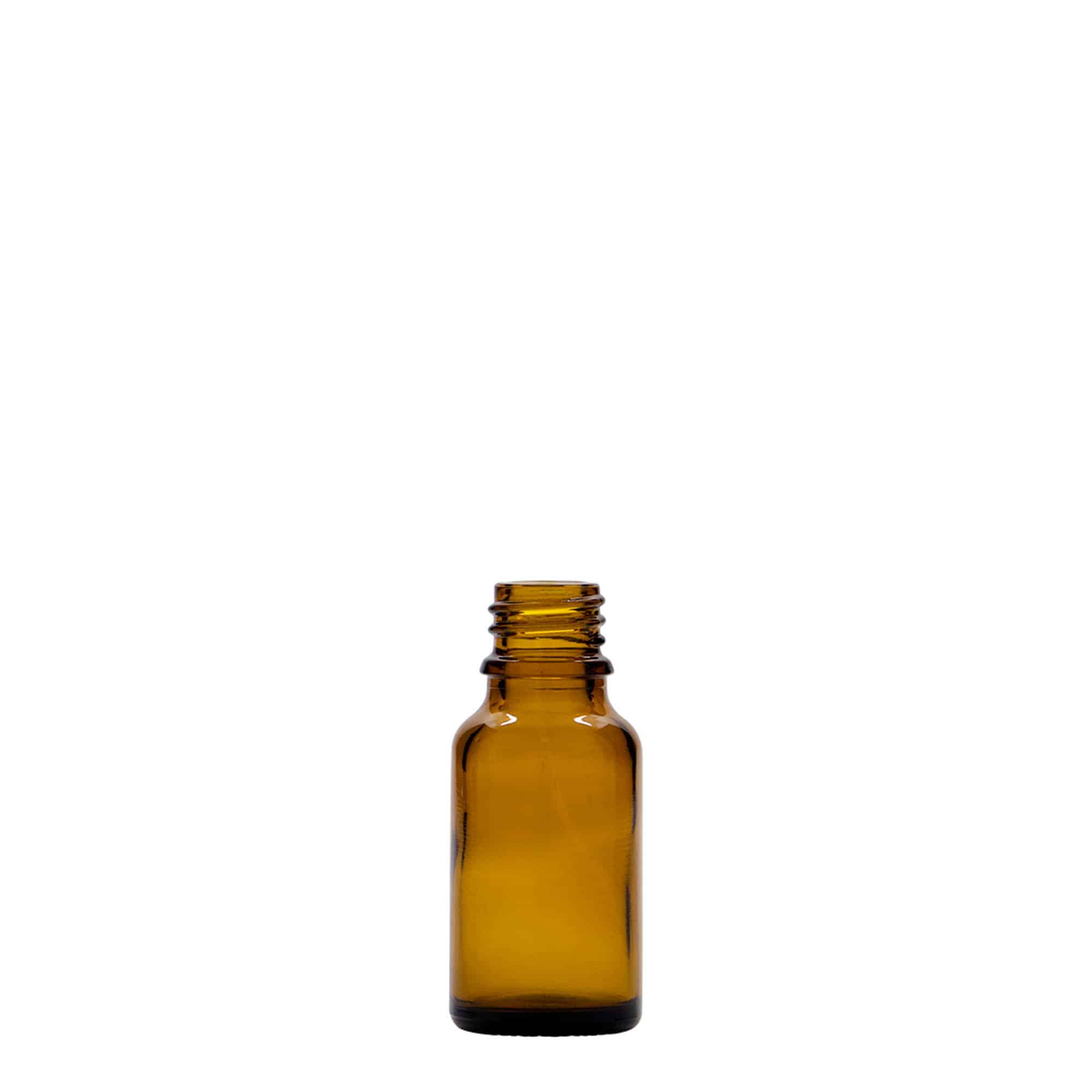 15 ml medicinska steklenička, steklo, rjava, odprtina: DIN 18
