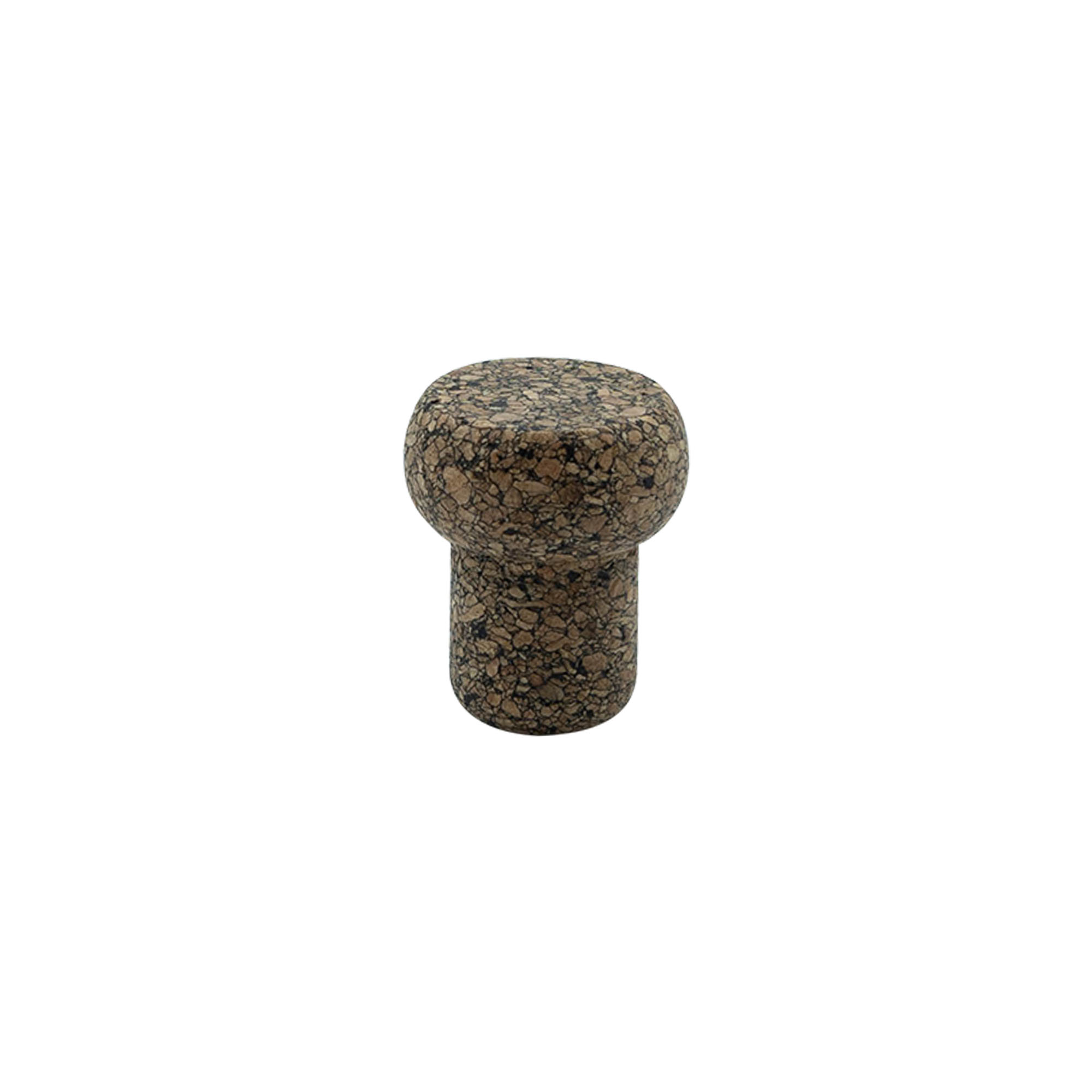 Ročajni zamašek 'Barrel' 19,5 mm, Corkcoal, za ustje: pluta
