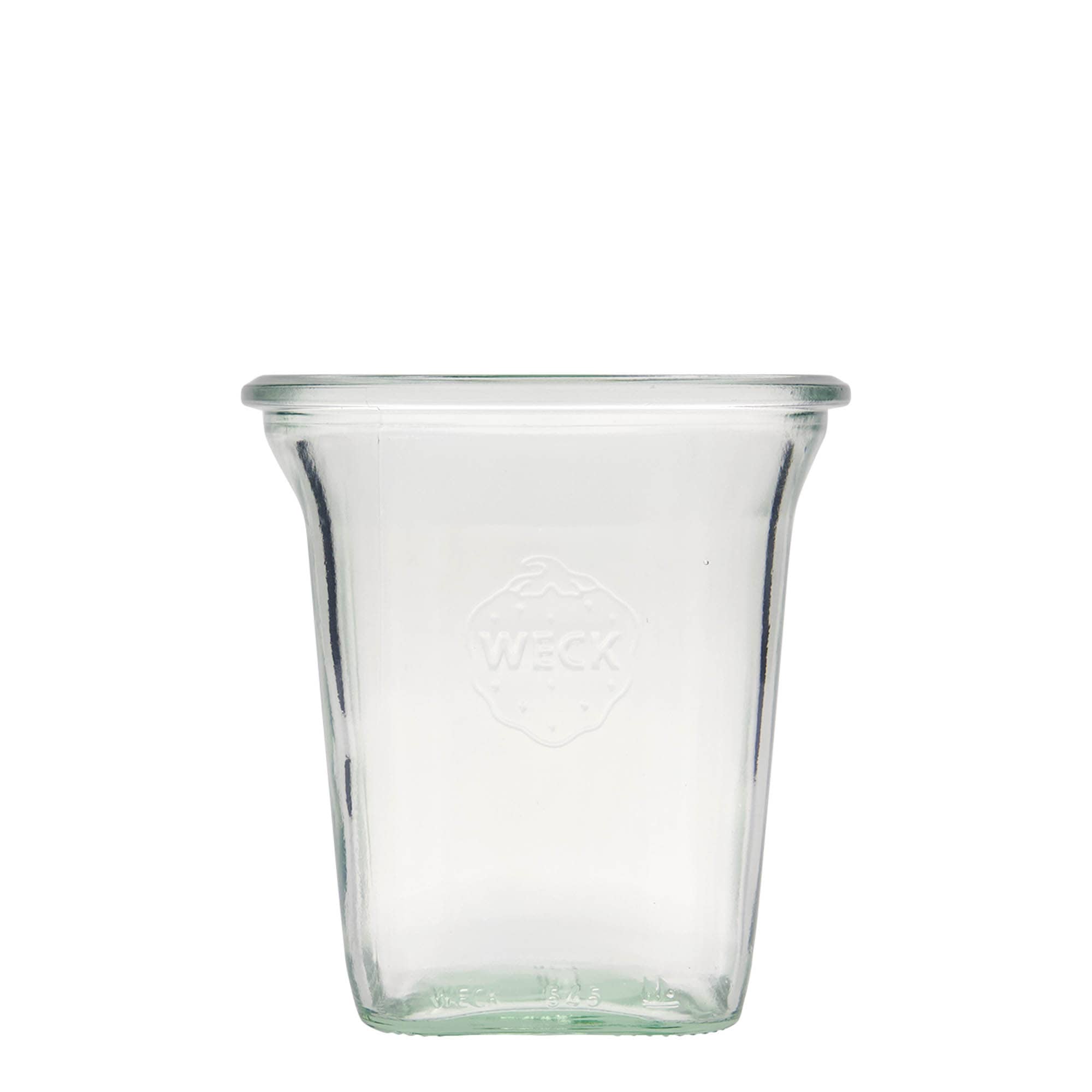 6x 545 ml WECK-Quadrosteklenica s steklenim pokrovom RR 100