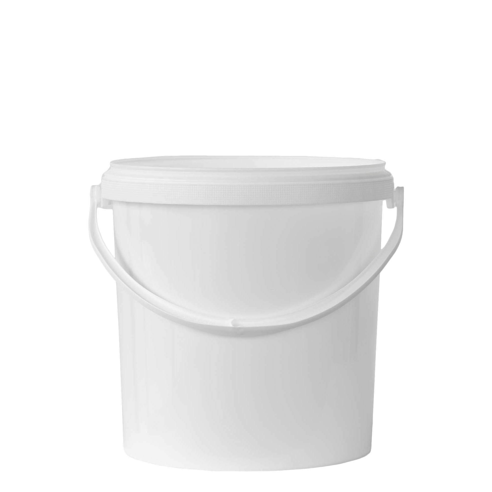 10 l vedro, PP-plastika, belo