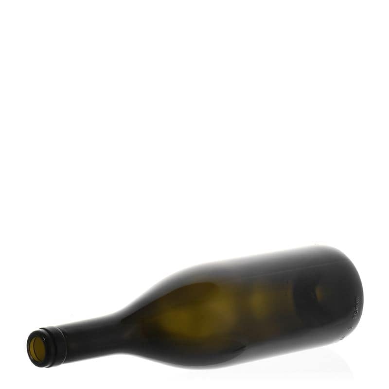 750 ml steklenica za vino »Tiffany«, antično zelena, ustje: pluta