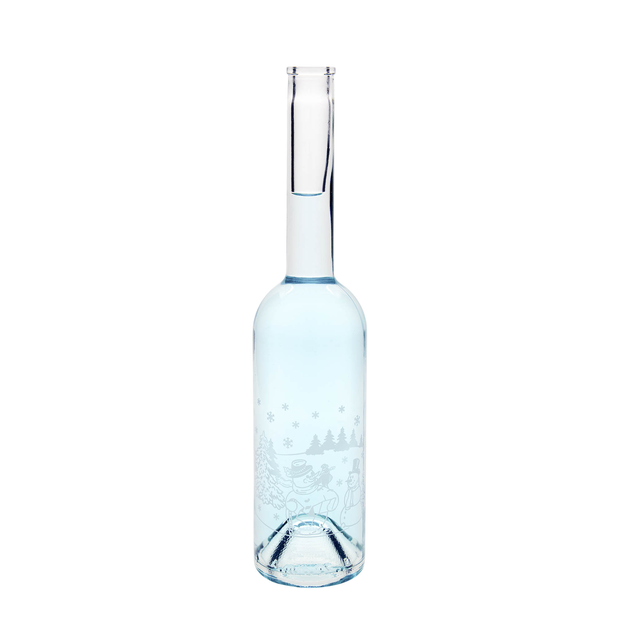 500 ml steklenica 'Opera', motiv: steklenica snežaka, odprtina: pluta