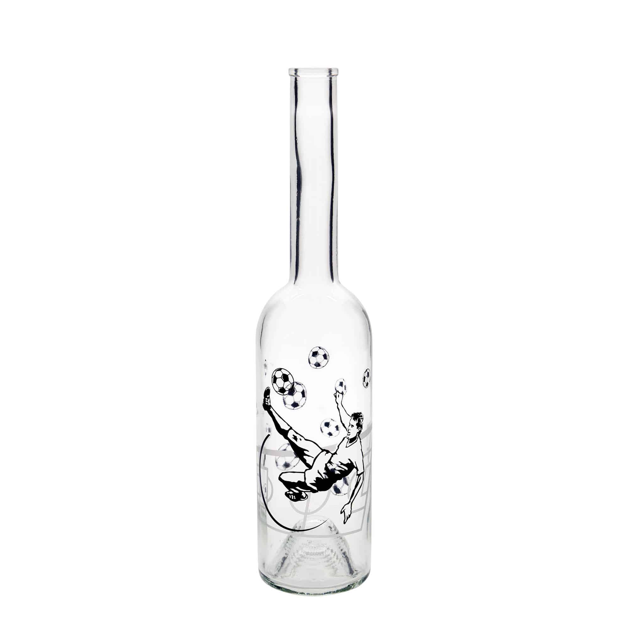 500 ml steklena steklenica »Opera«, motiv: nogometaš, ustje: pluta 500 ml steklena steklenica »Opera«, motiv: nogometaš, ustje: pluta