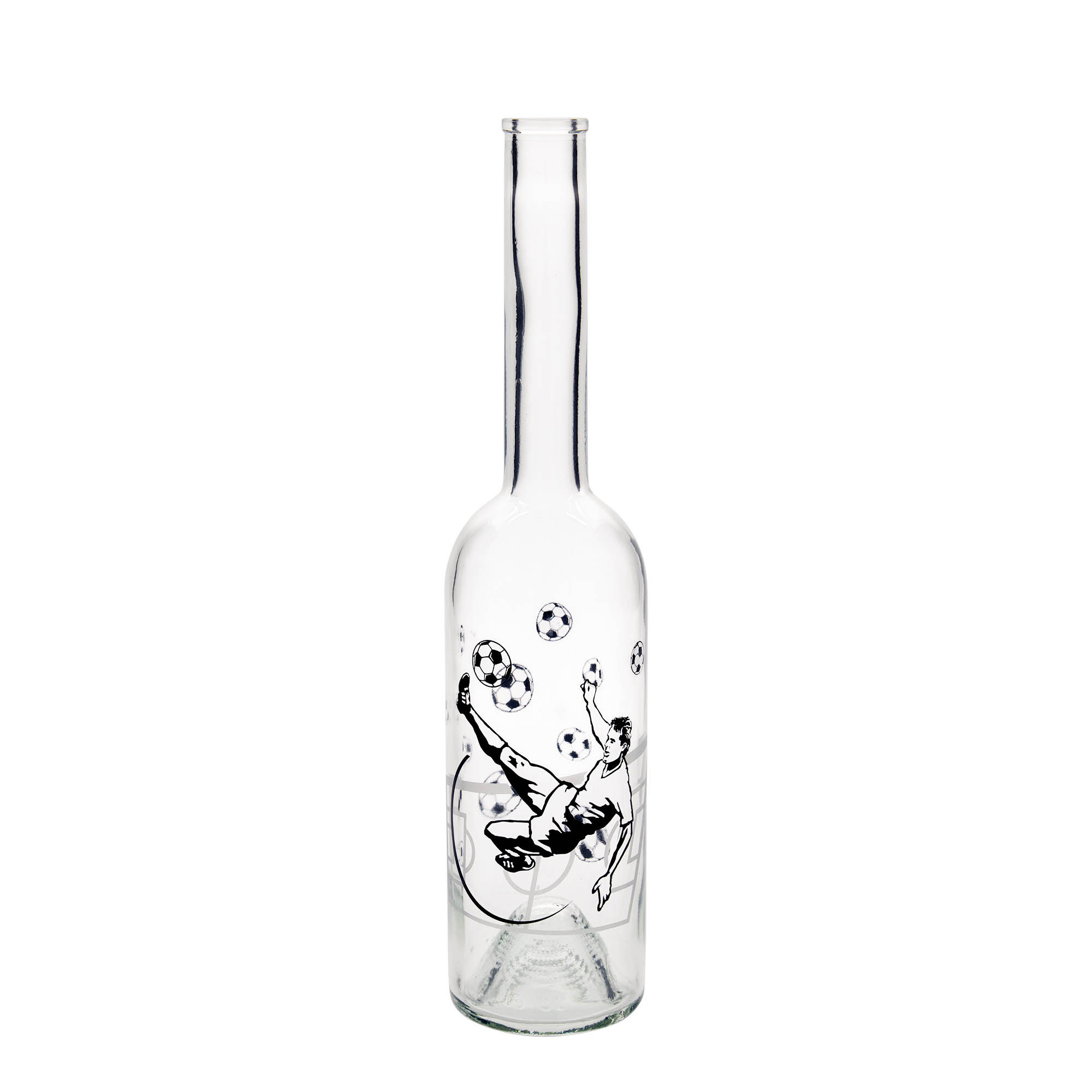 500 ml steklenica 'Opera', motiv: nogometaš, odprtina: zamašek iz plute 500 ml steklenica 'Opera', motiv: nogometaš, odprtina: zamašek iz plute