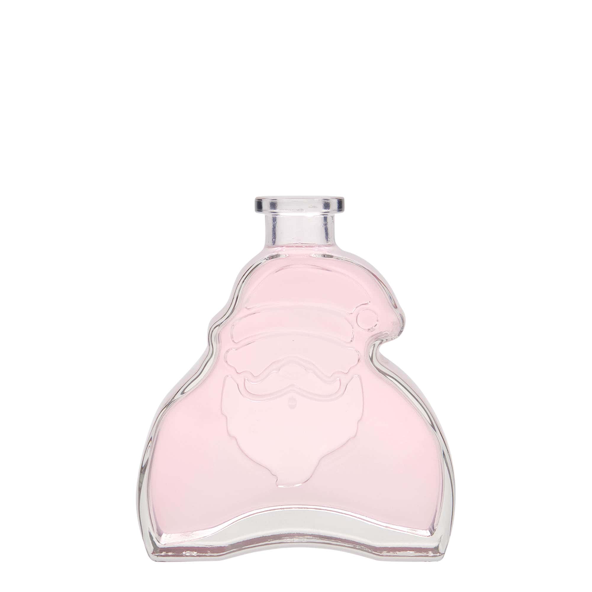 200 ml steklena steklenica »Santa Claus«, ustje: pluta